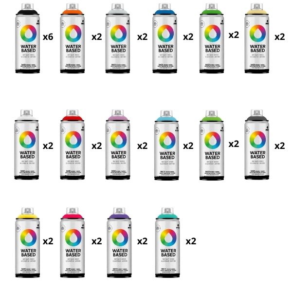 36 Pack Water Based 400 - Bundle