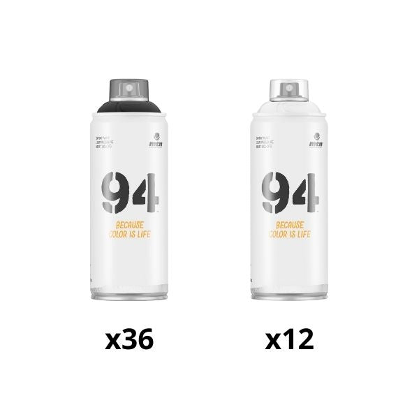 MTN 94 Black & White x48 - Bundle