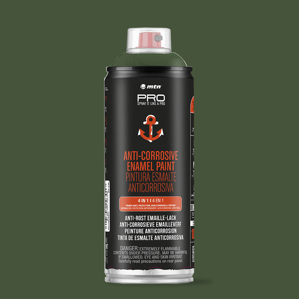 MTN PRO Spray Paint - Anti-Corrosive Enamel Paint 400ml - Green