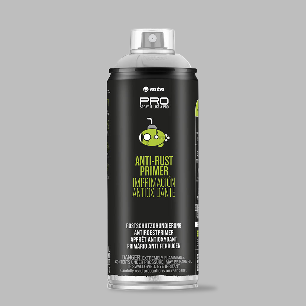 MTN PRO Spray Paint - Anti Rust Primer 400ml - Grey
