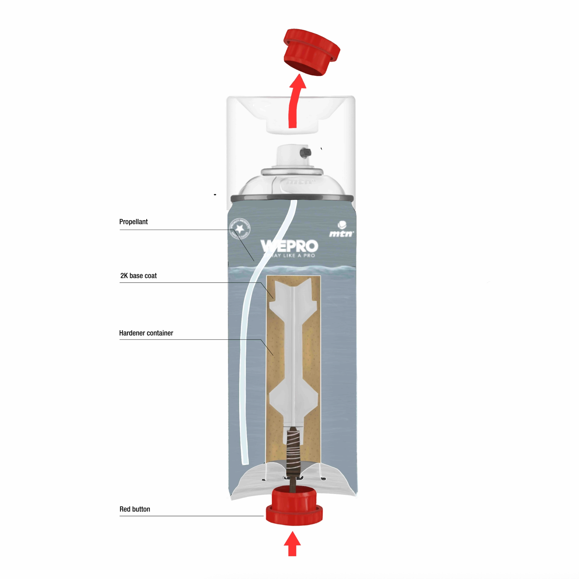 MTN WEPRO 2K Black Matt 400ml