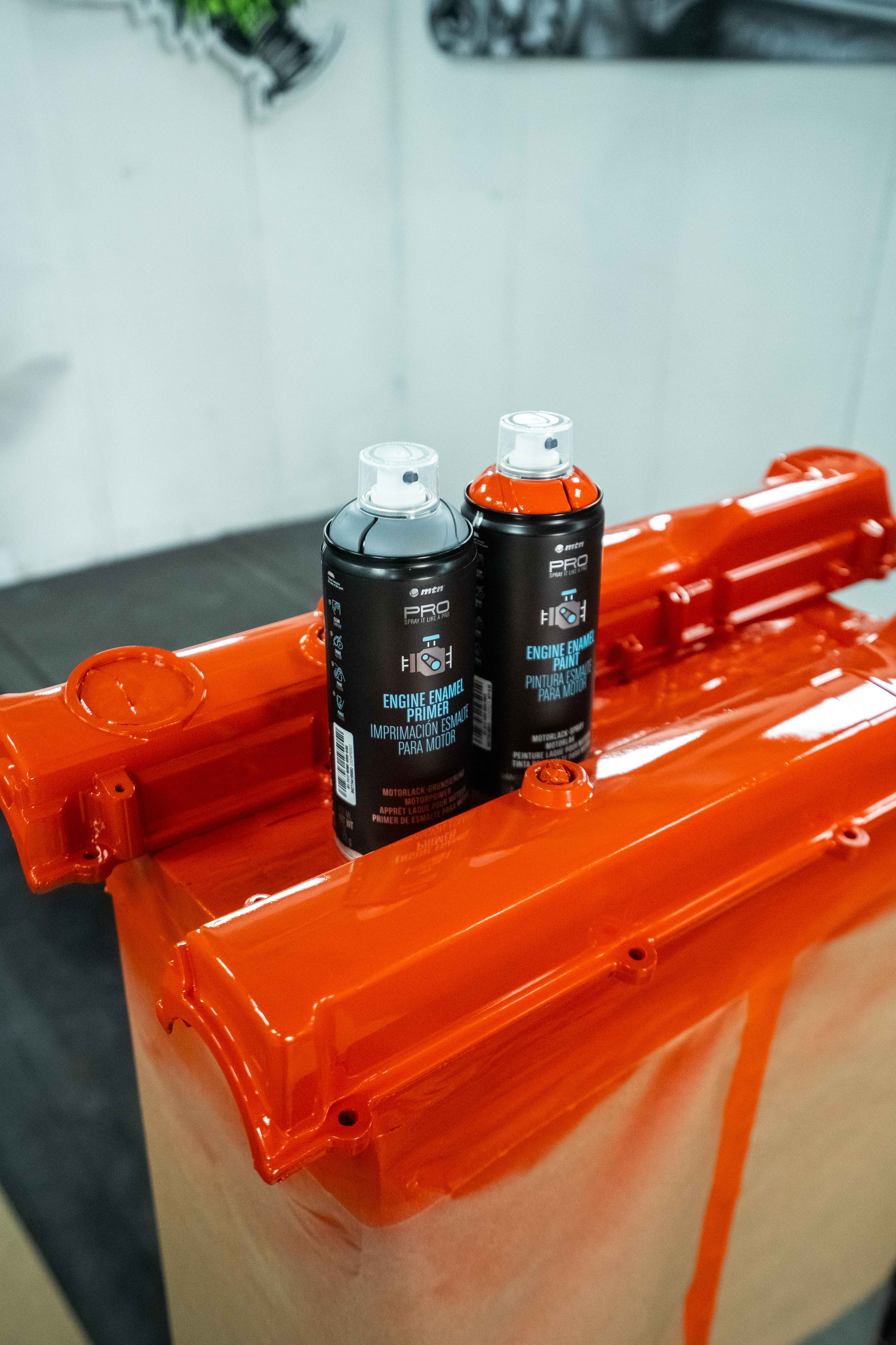 MTN PRO Engine Enamel Orange Chevy 400ml