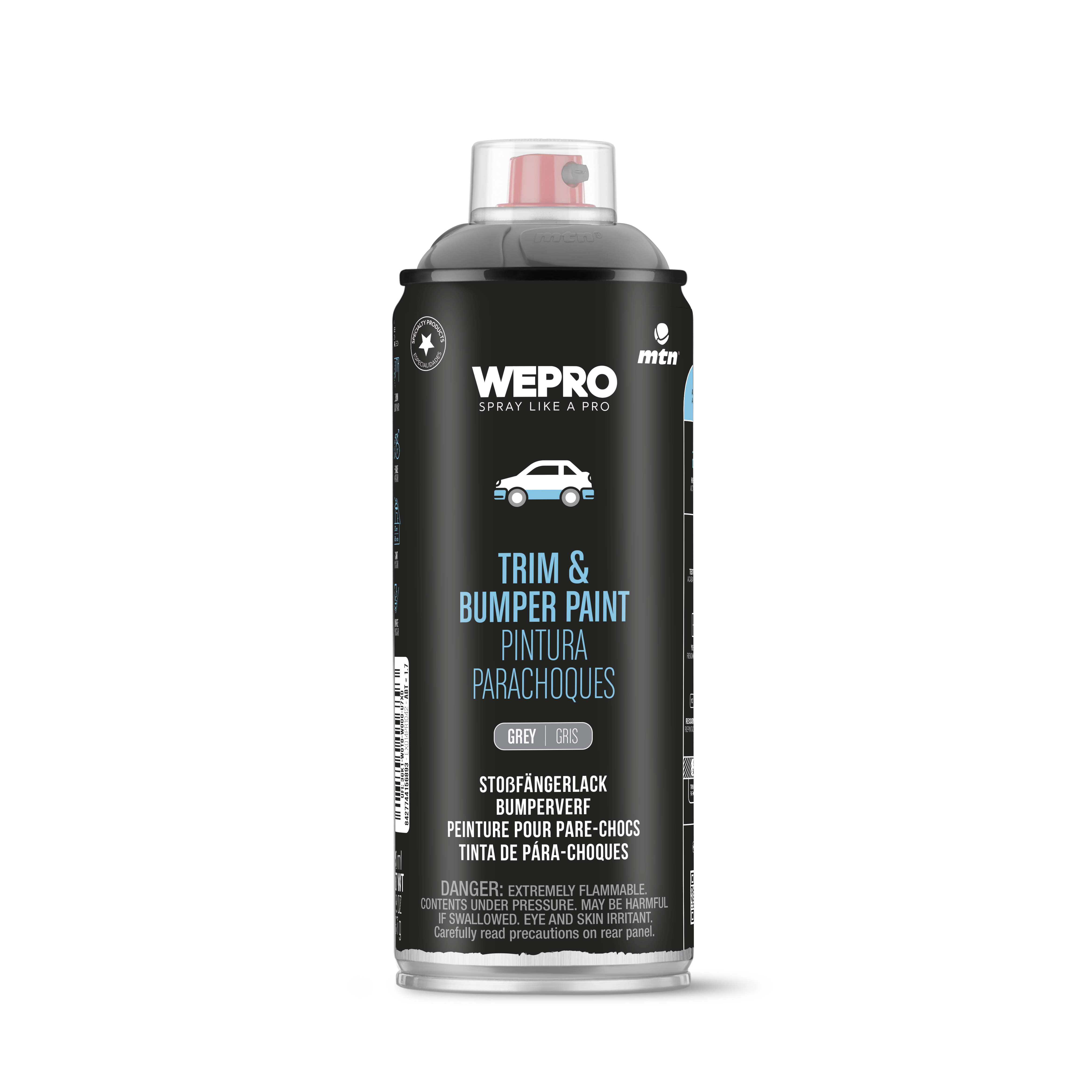 Quattroerre Metallic Titanium Grey Removable Paint Wrapper Spray - Temporary Coating 5 thumbnail image