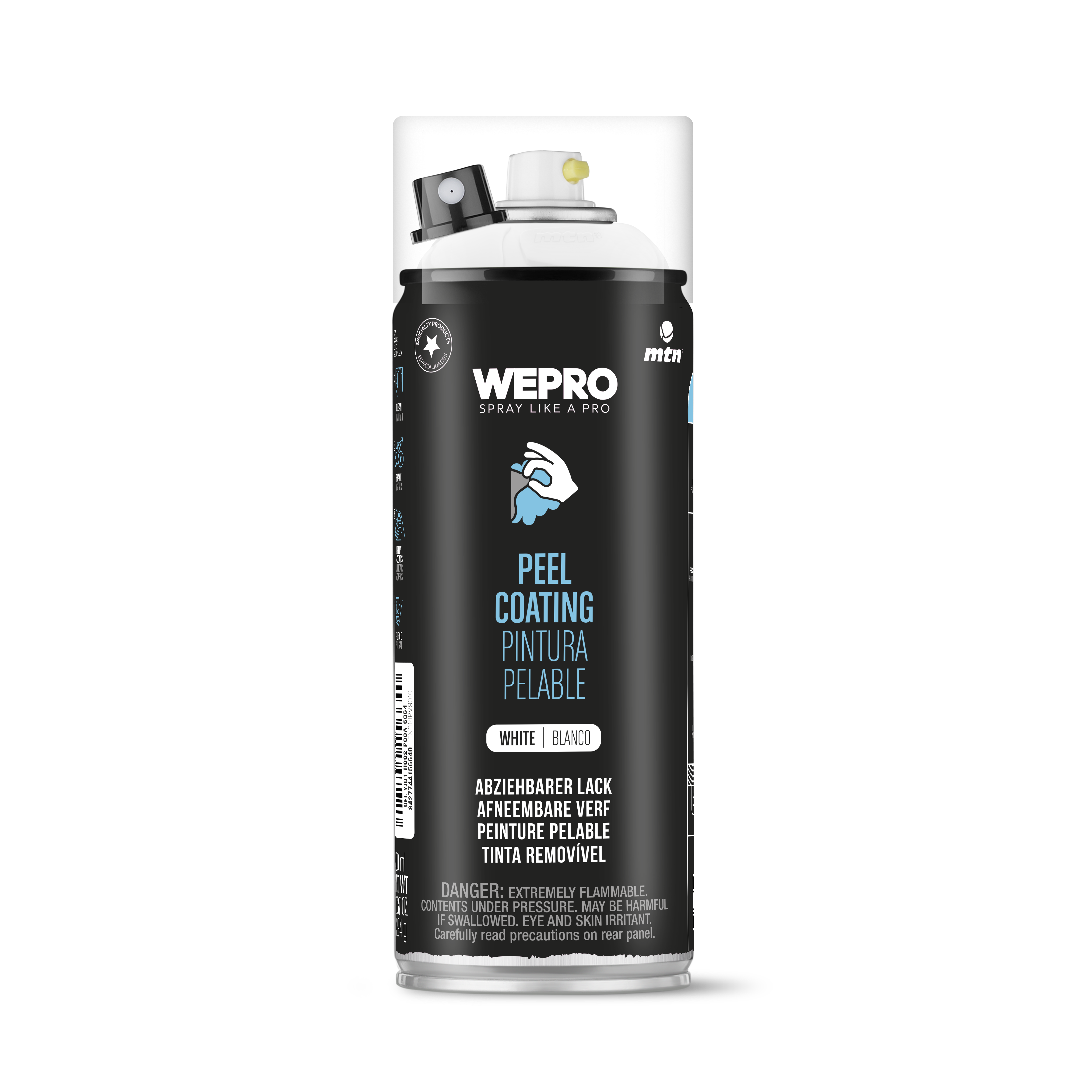 MTN WEPRO Spray Paint - Peel Coating - White