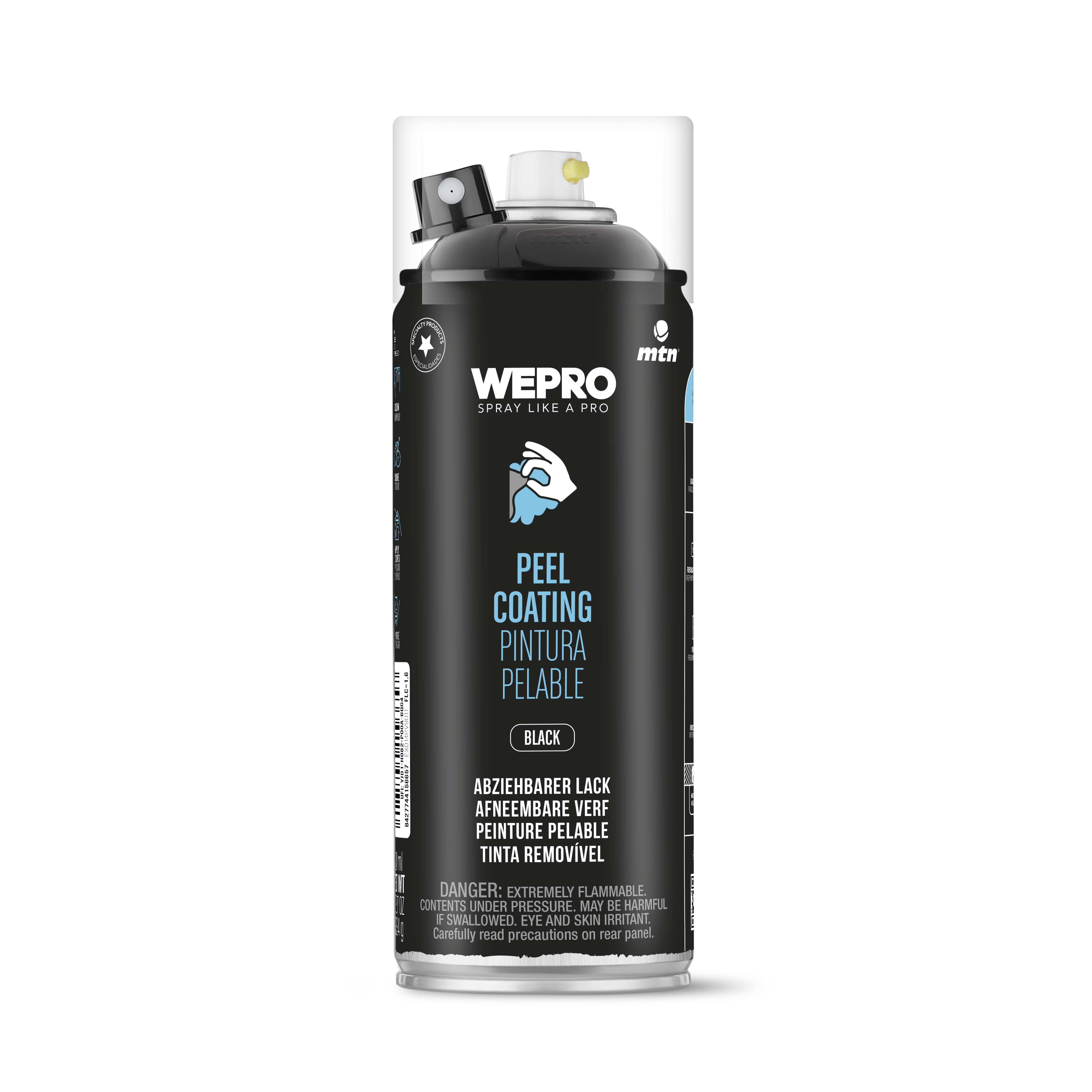 MTN WEPRO Spray Paint - Peel Coating - Black