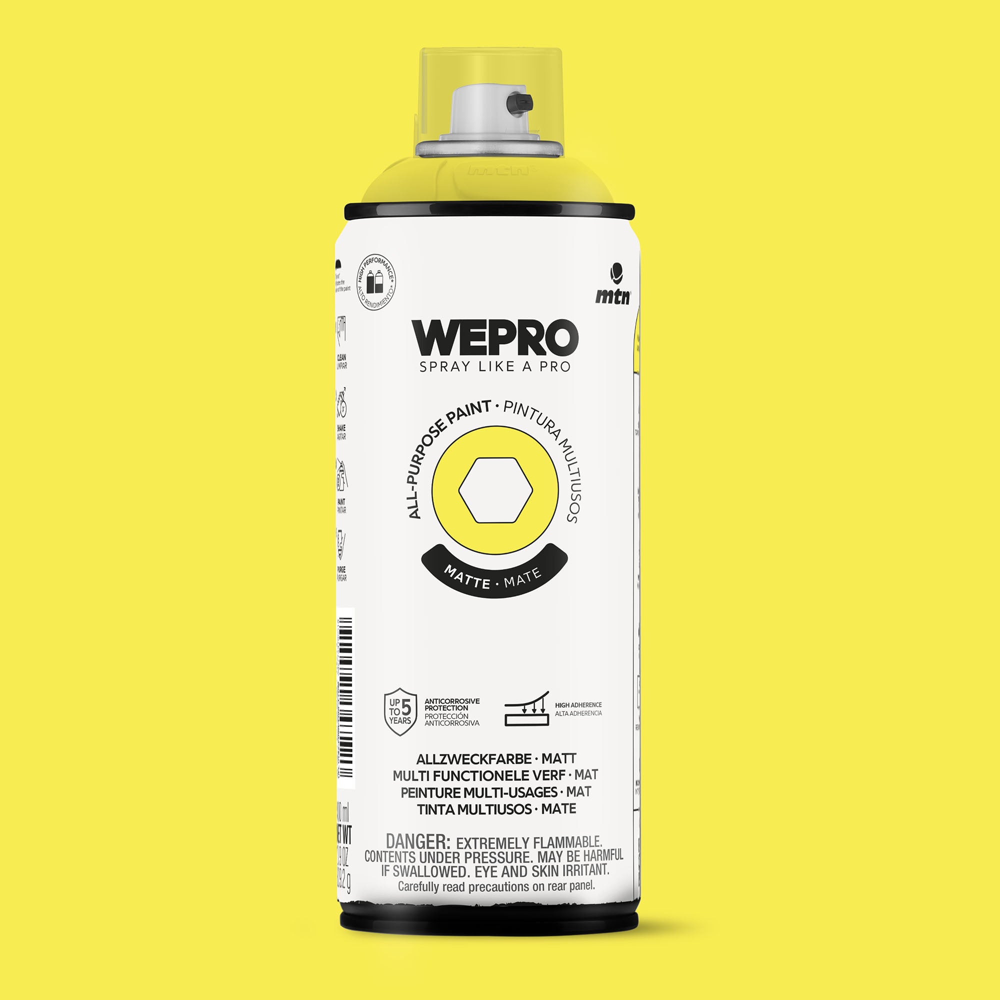 MTN WEPRO All-purpose paint - Fluor Yellow Matte 400ml