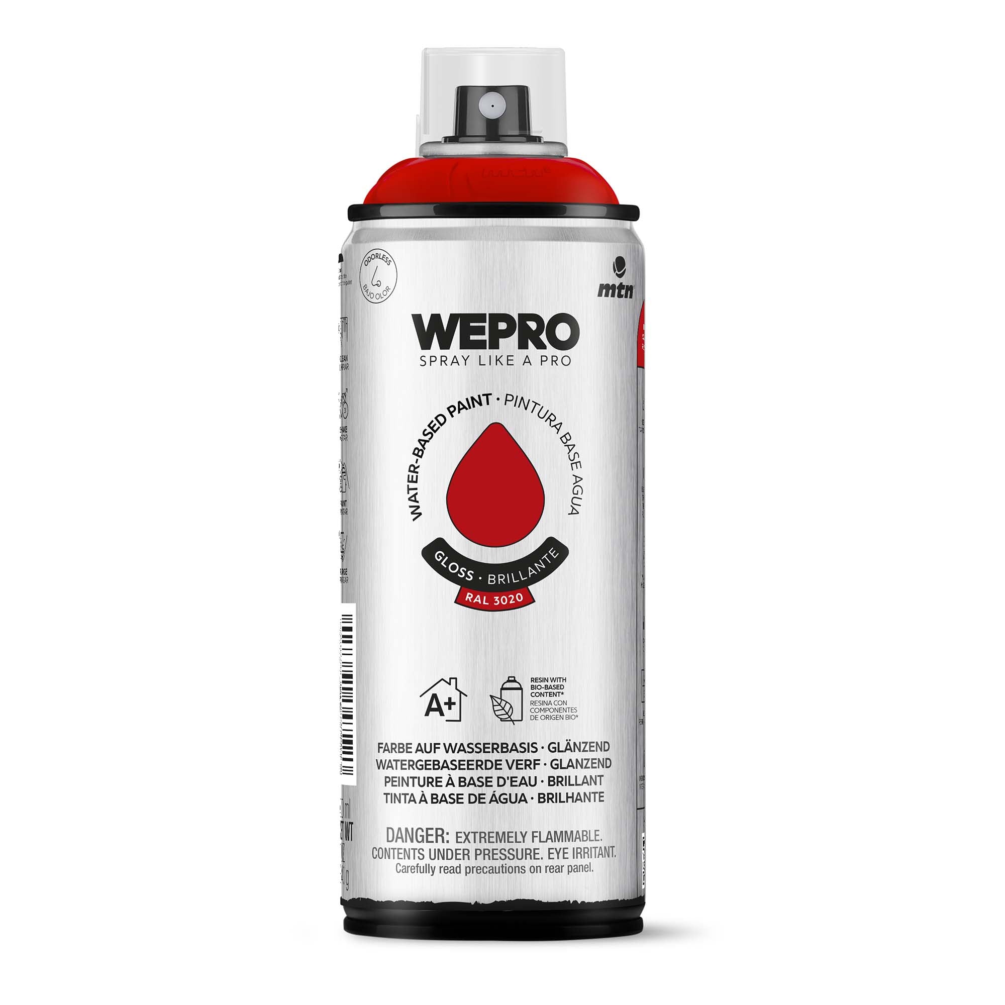 MTN WEPRO Water Based - Scarlet Red Gloss 400ml