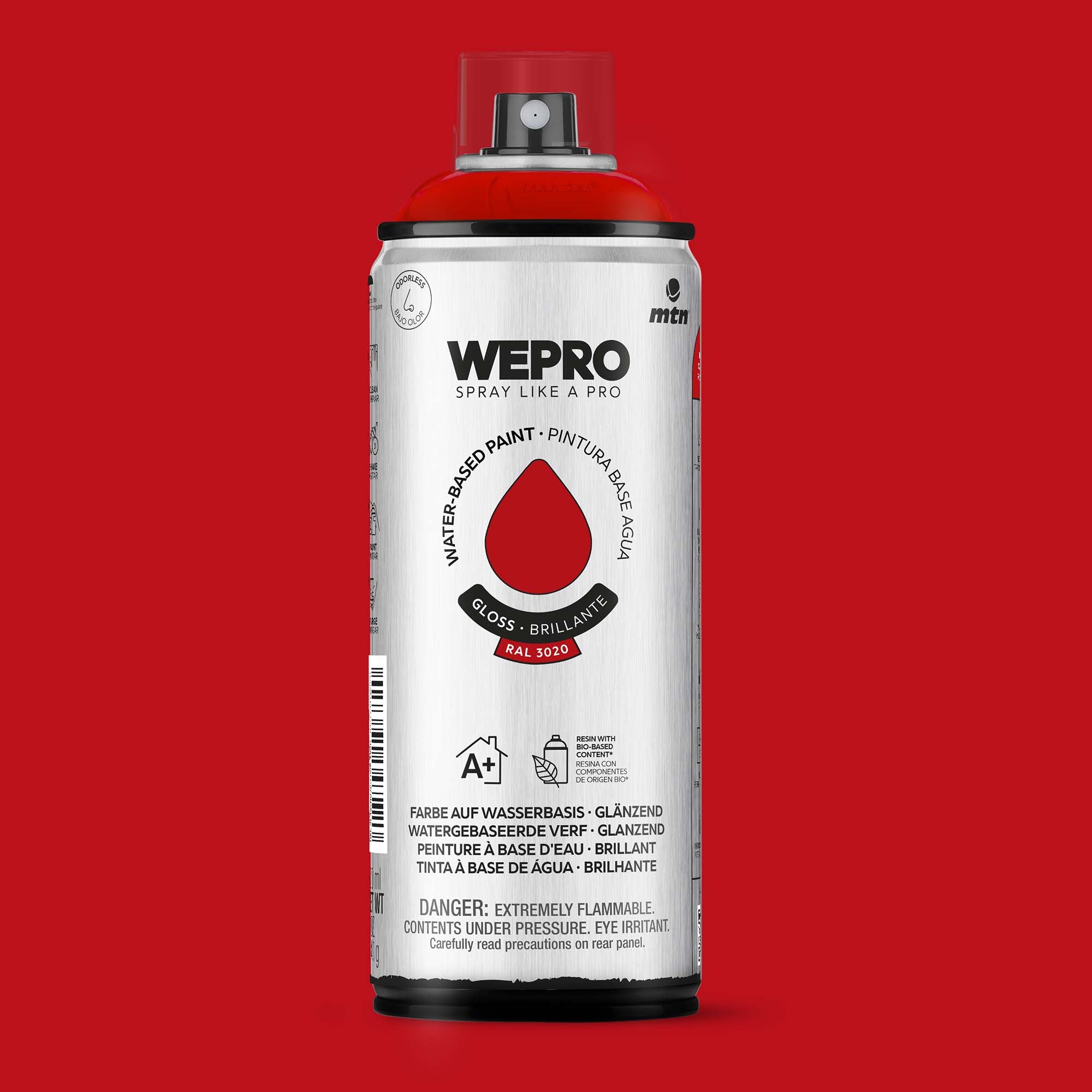 MTN WEPRO Water Based - Scarlet Red Gloss 400ml