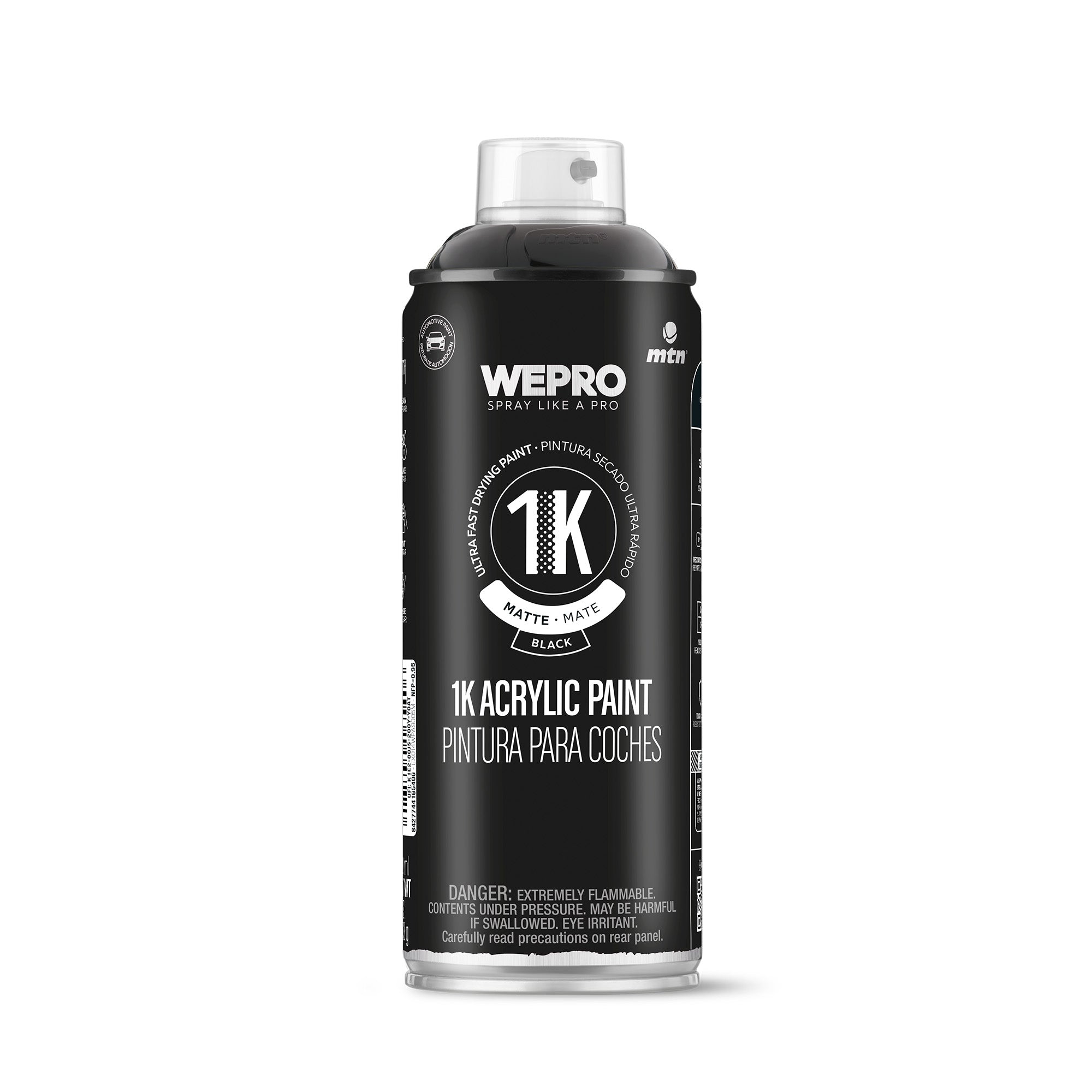 MTN WEPRO 1K Acrylic Paint - Black Matte 400ml