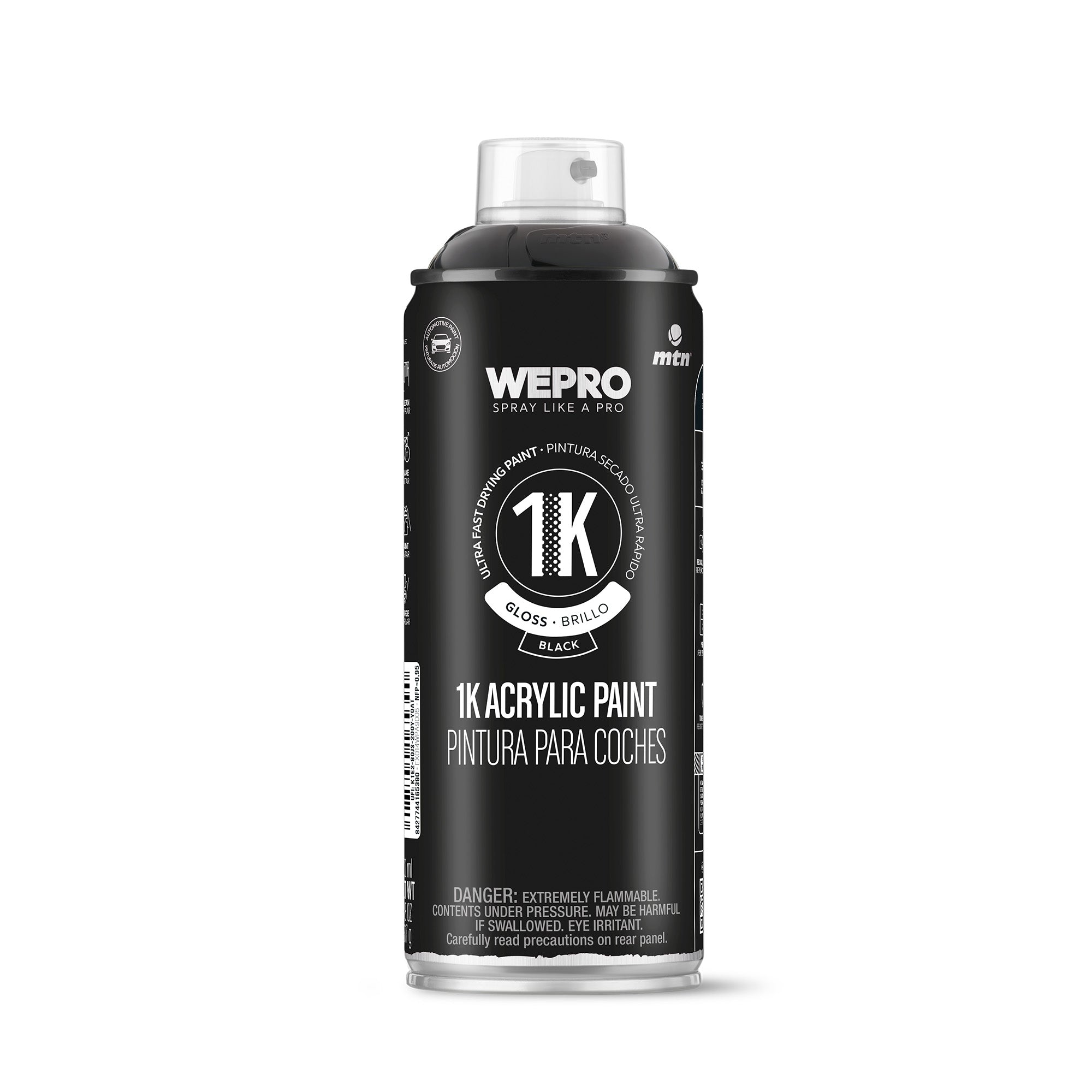 MTN WEPRO 1K Acrylic Paint - Black Gloss 400ml