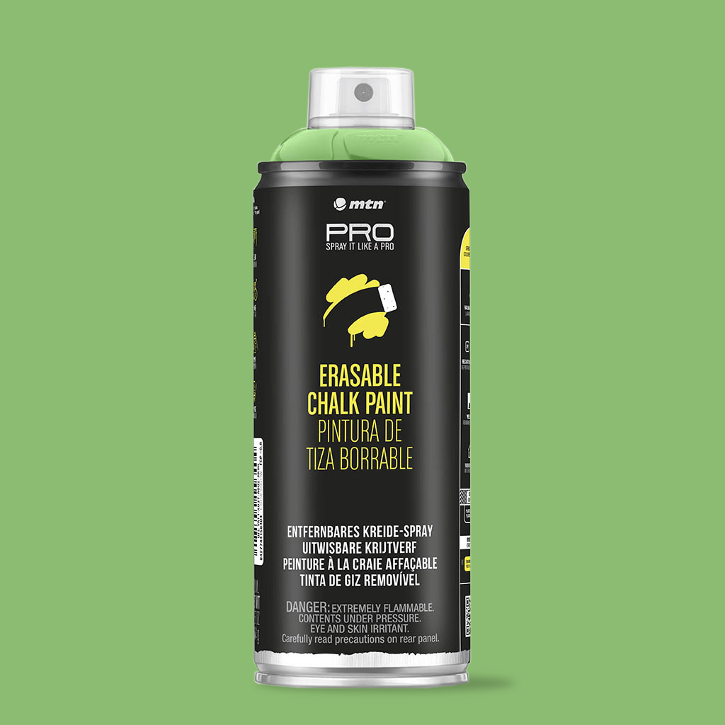 MTN PRO Spray Paint - Erasable Chalk 400ml - Valley Green