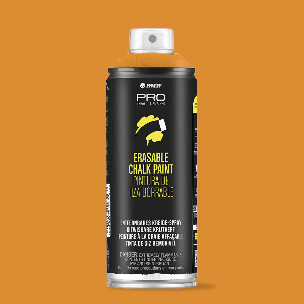 MTN PRO Spray Paint - Erasable Chalk 400ml - Orange
