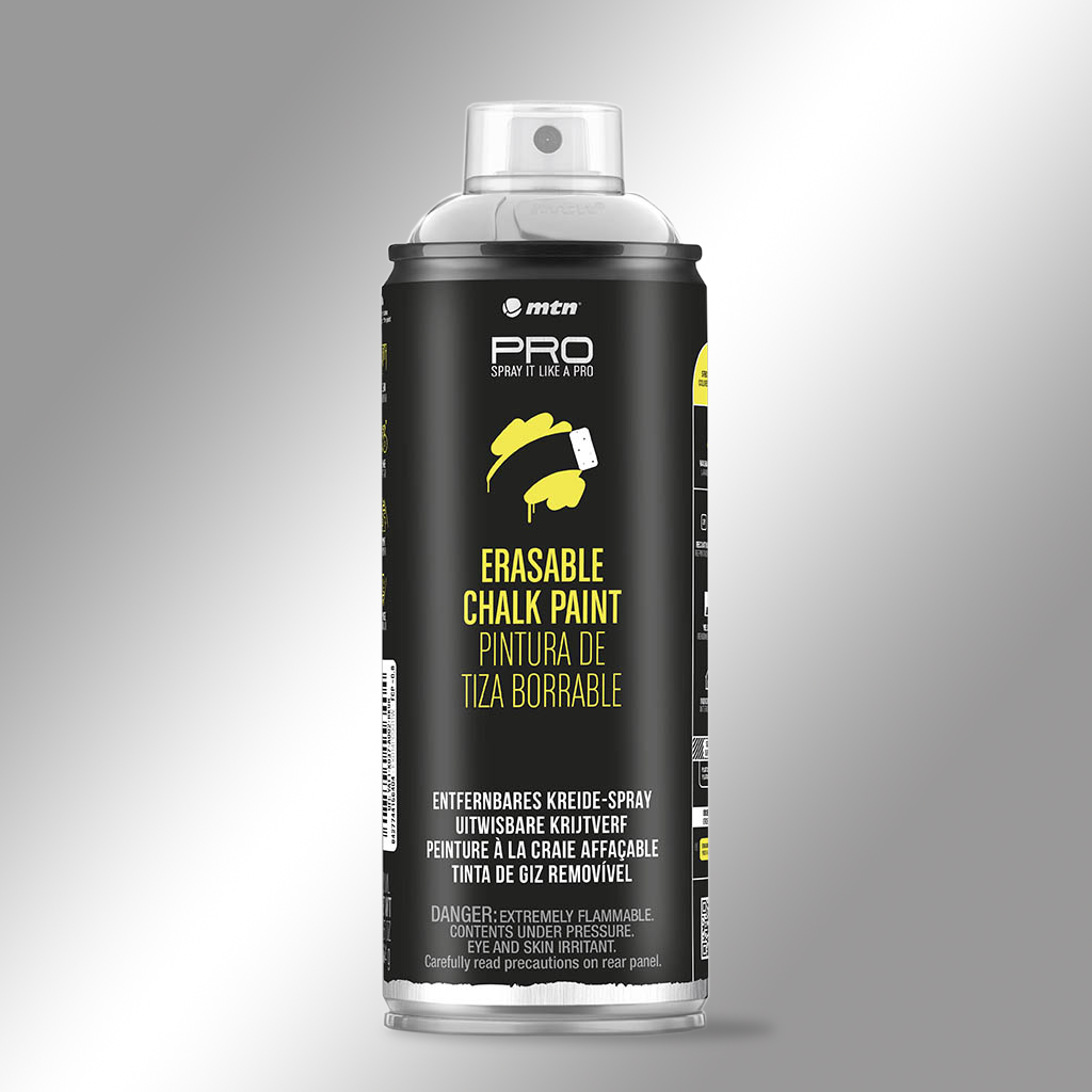 MTN PRO Spray Paint - Erasable Chalk 400ml - Silver