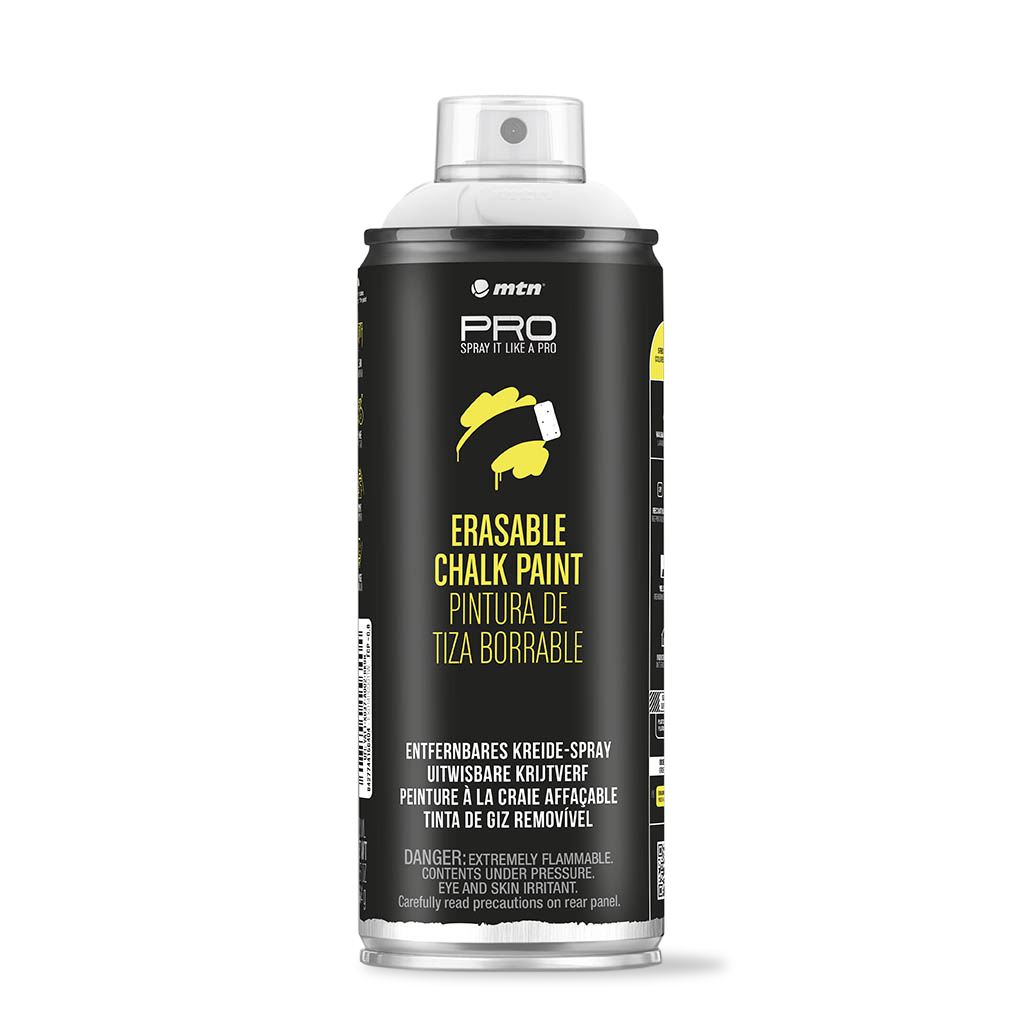MTN PRO Spray Paint - Erasable Chalk 400ml - White