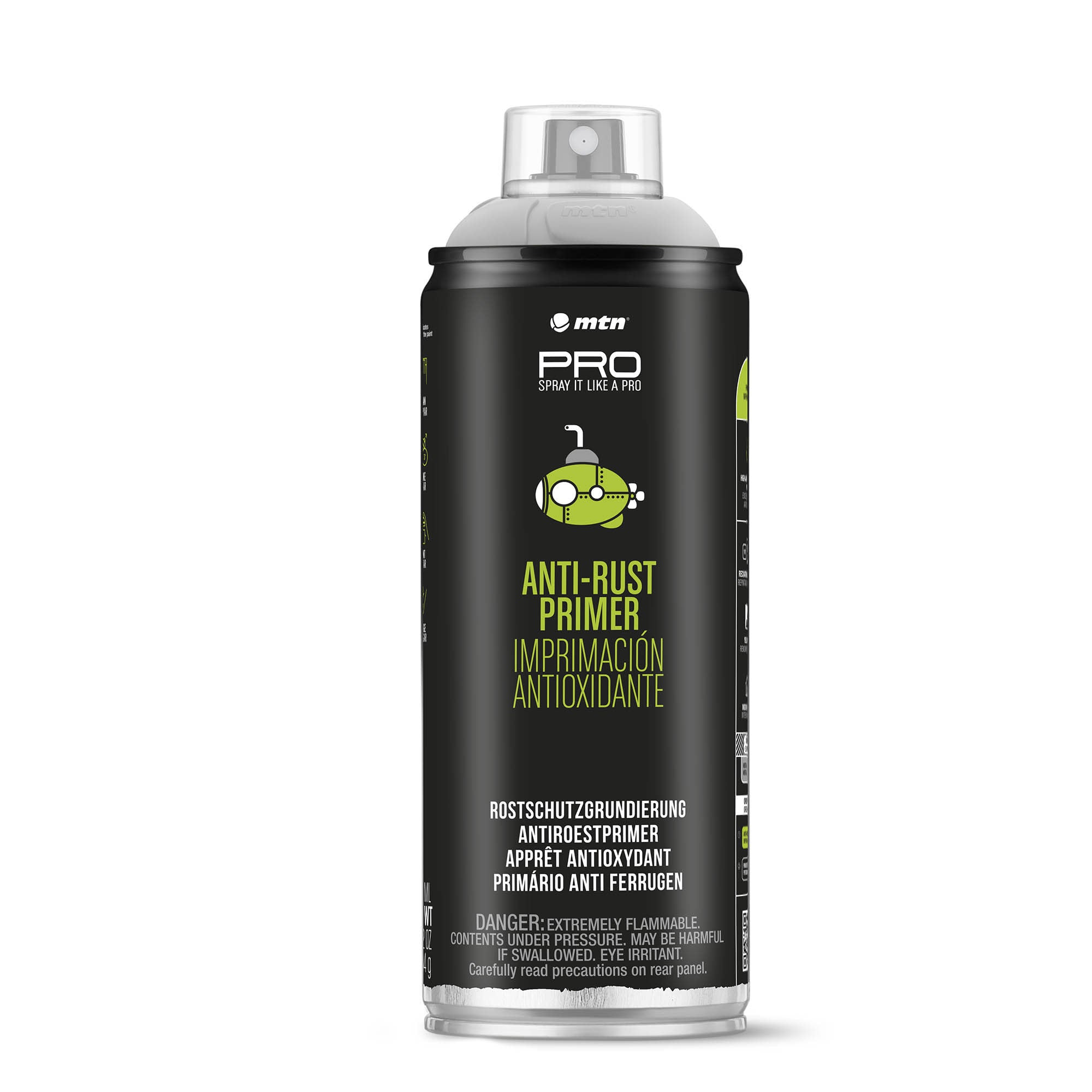 MTN PRO Spray Paint - Anti Rust Primer 400ml - Grey