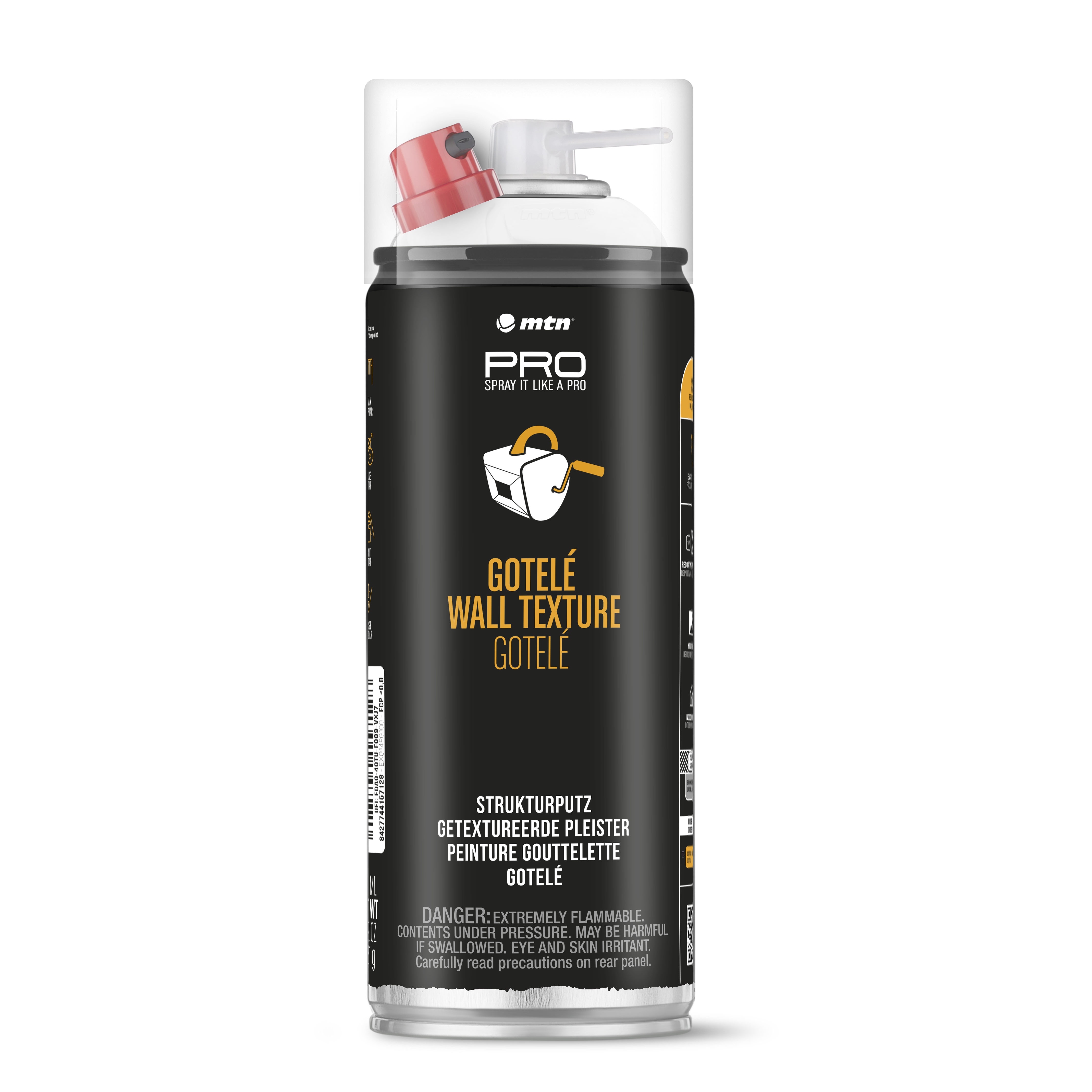MTN PRO Spray Paint - Gotelé Wall Texture 400ml - White