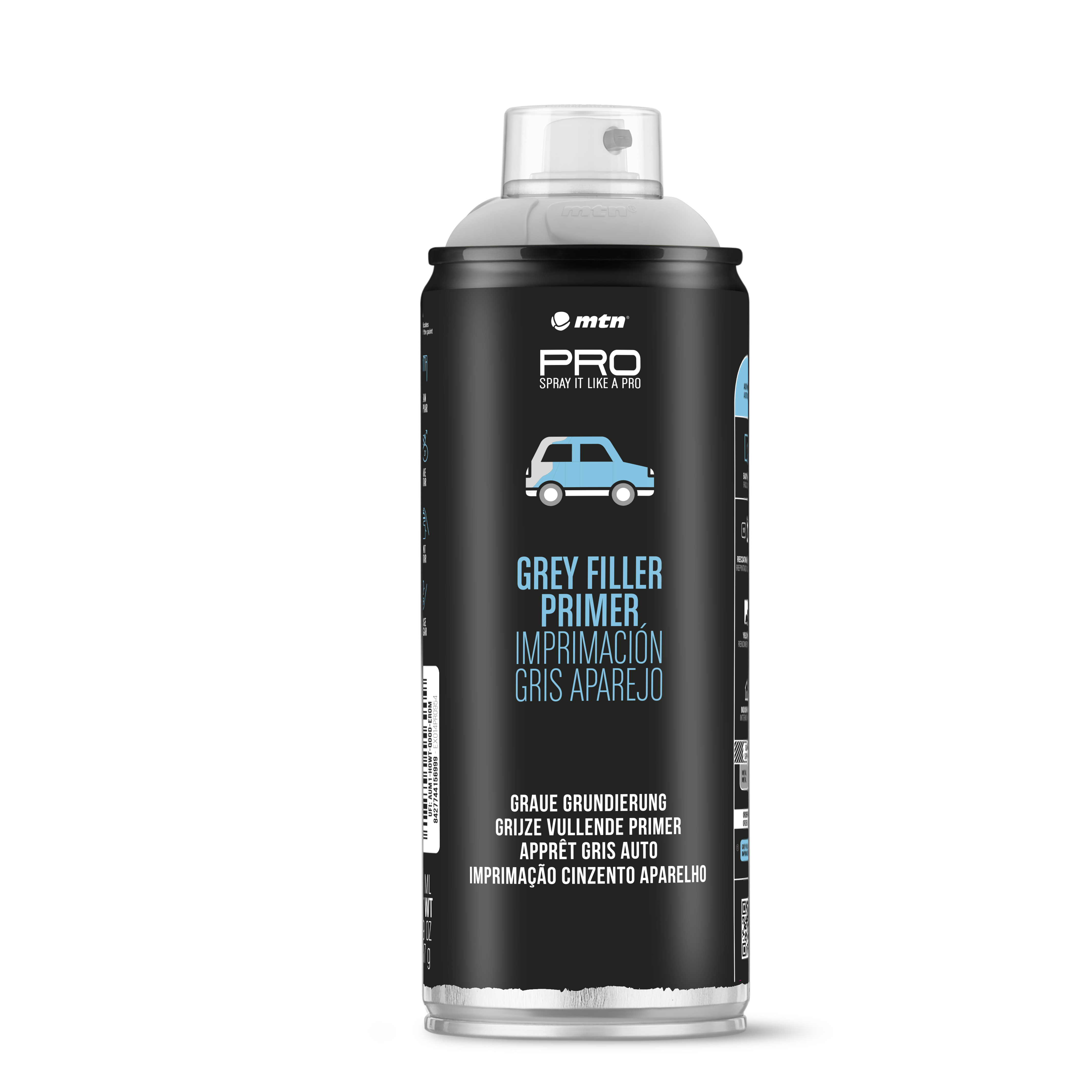 MTN PRO Spray Paint Grey Filler Primer 400ml