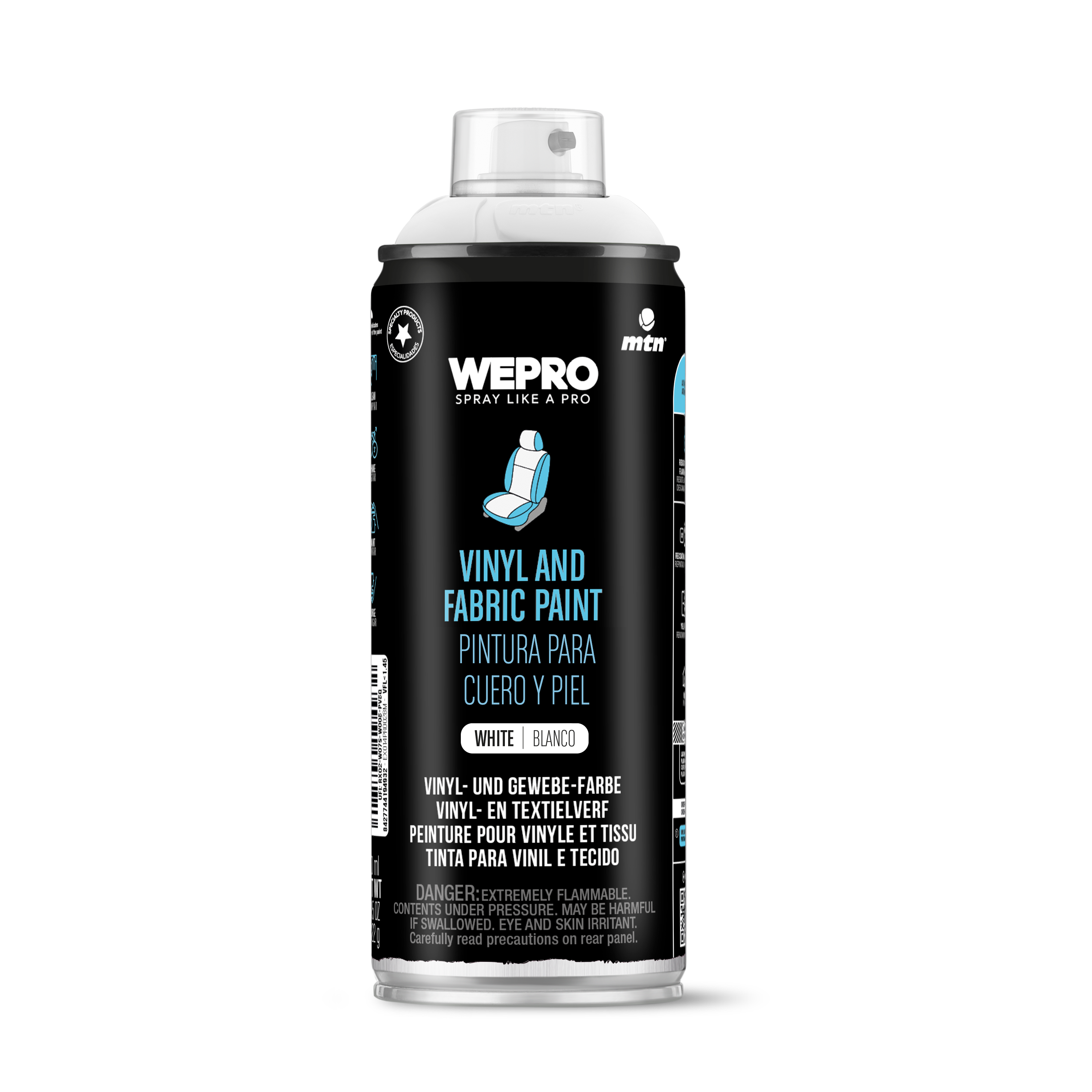 MTN WEPRO Vinyl and fabric paint - White 400ml