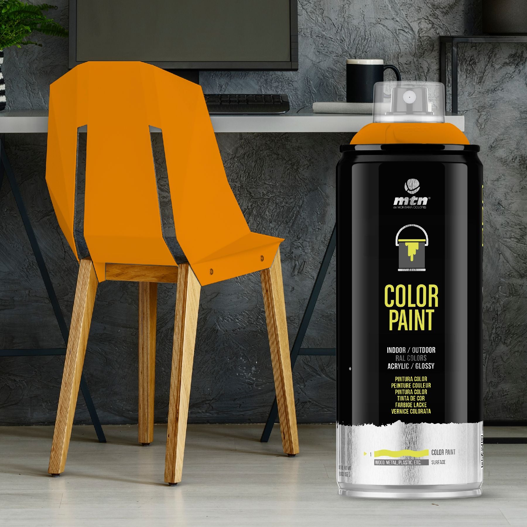 MTN PRO Spray Paint 400ml RAL 2011 - Deep Orange