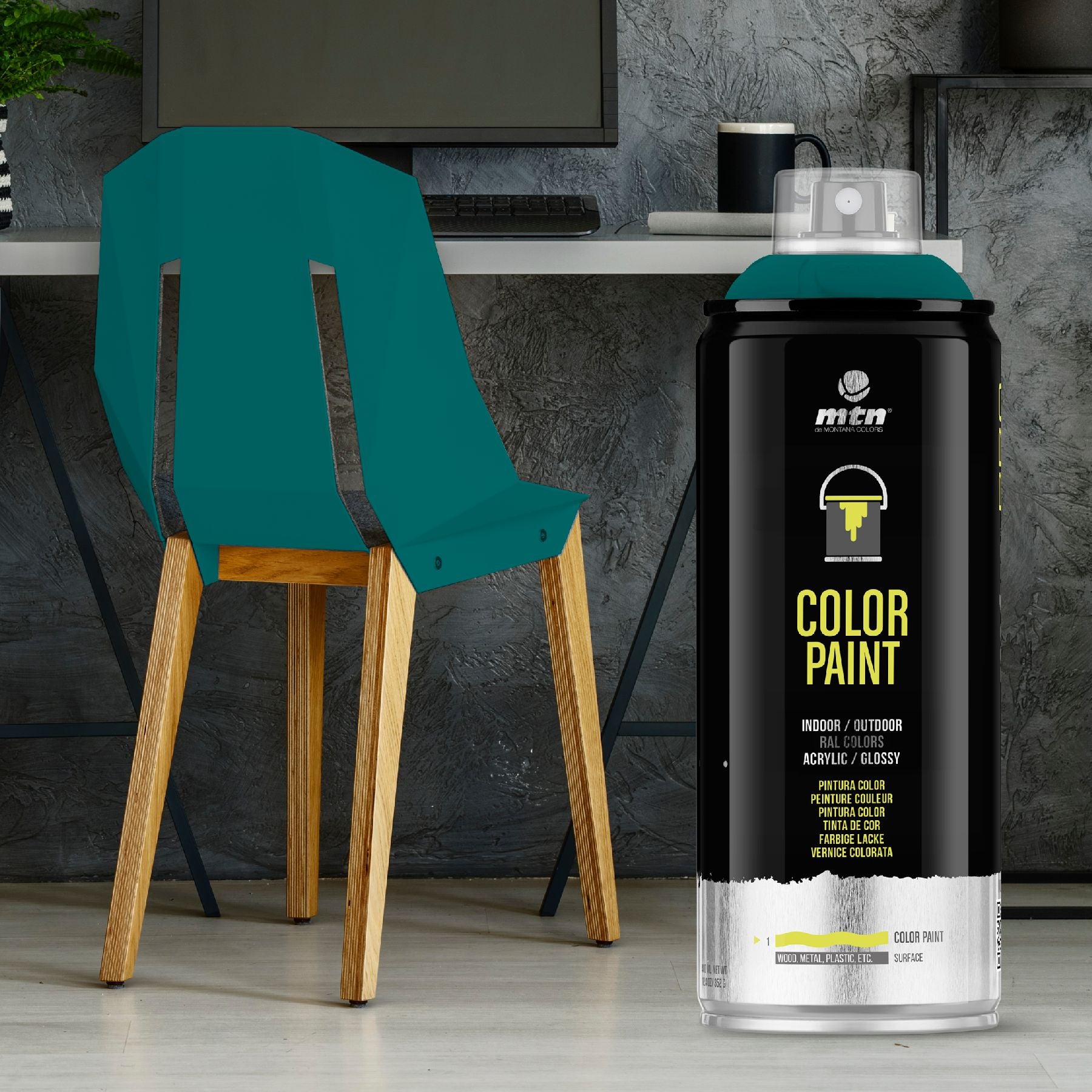 MTN PRO Spray Paint 400ml RAL 6026 - Opal Green