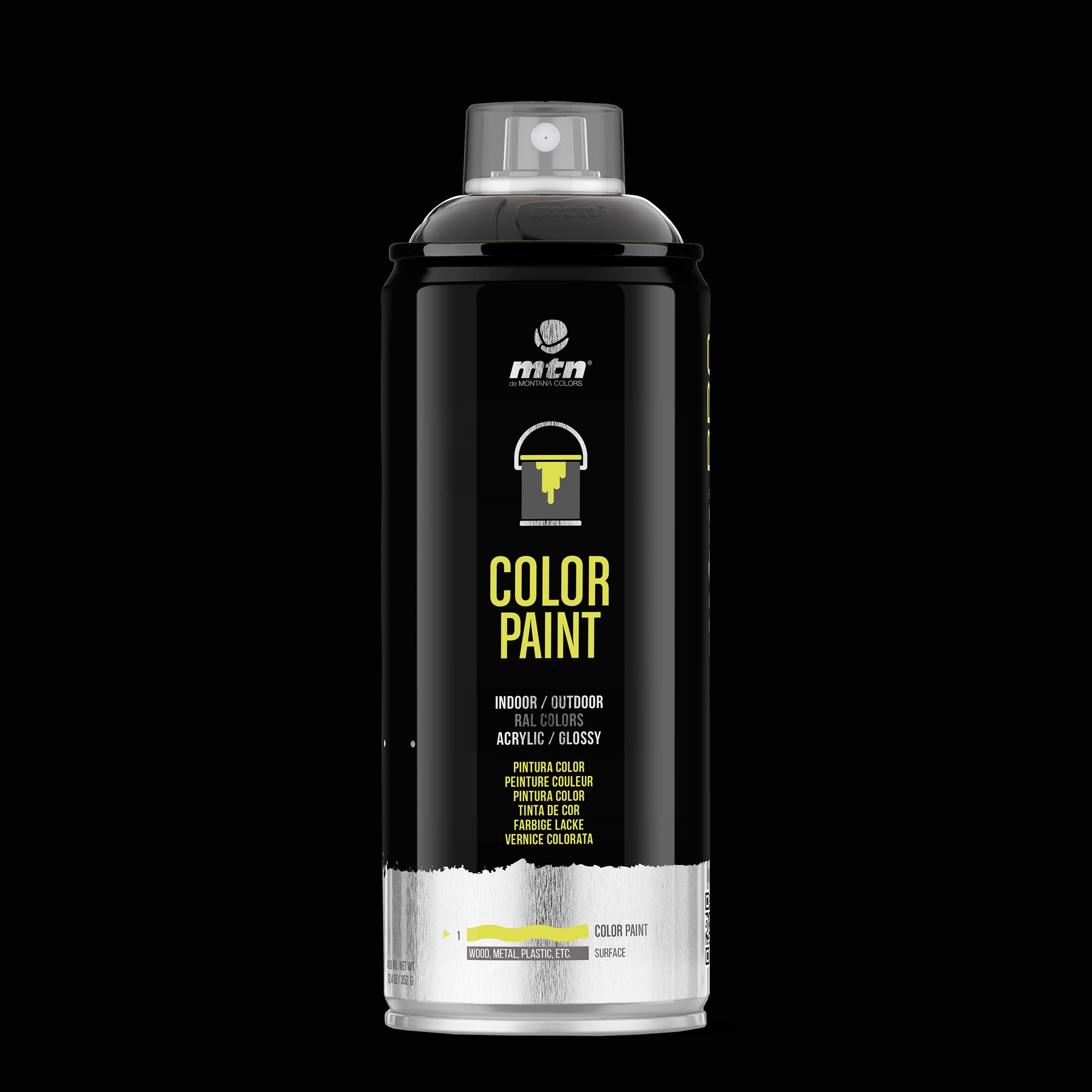 MTN PRO RAL Spray Paint 400ml Satin Black