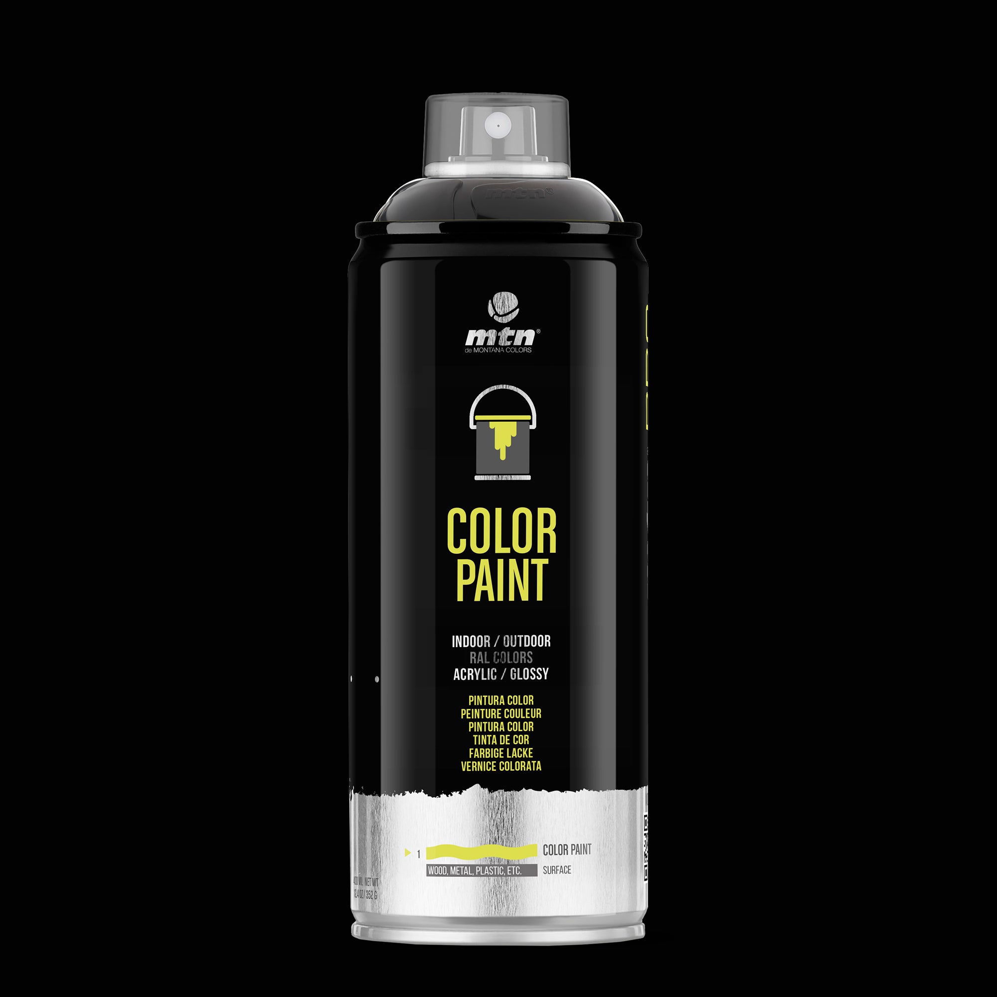 MTN PRO RAL Spray Paint 400ml RAL 9005 Black Satin
