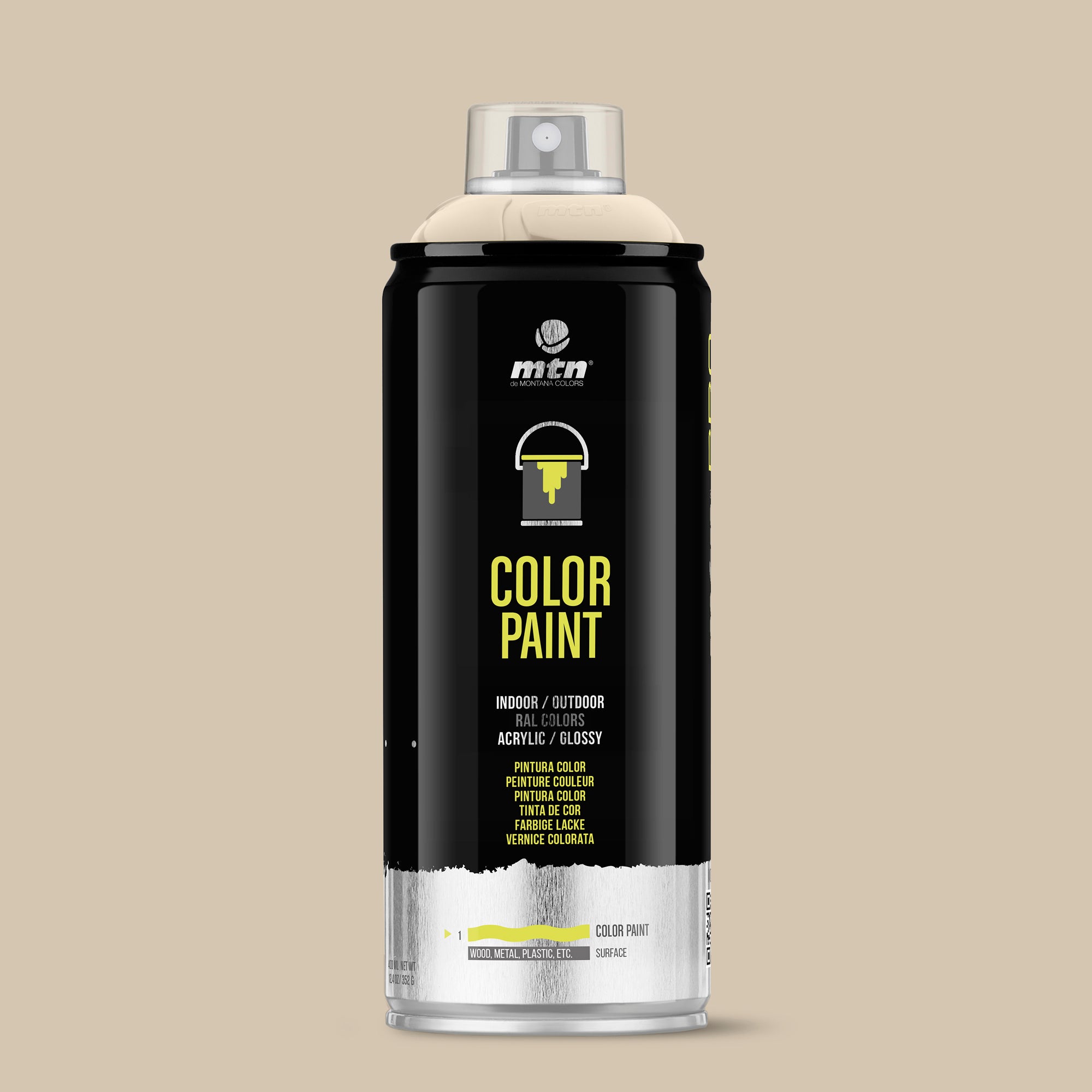 MTN PRO Spray Paint 400ml RAL 1015 - Light Ivory