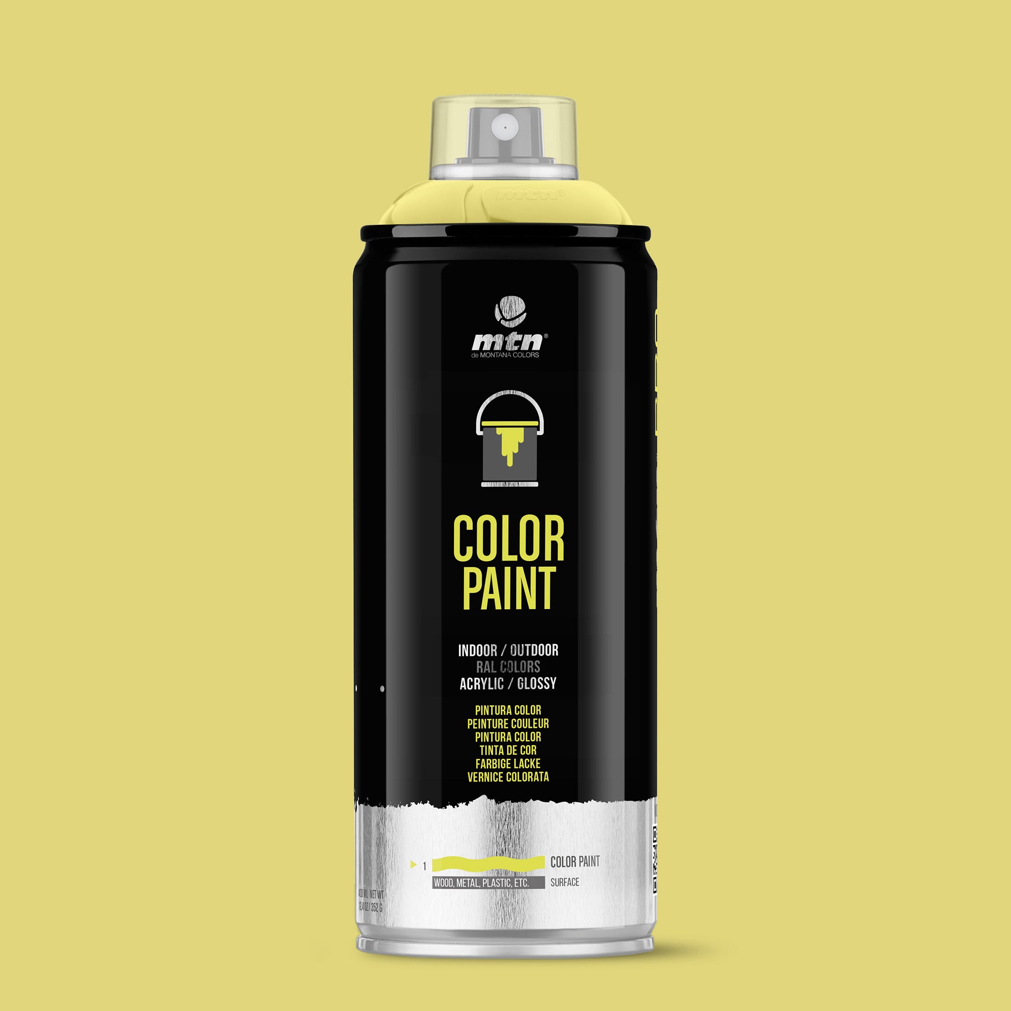 MTN PRO Spray Paint RAL 400ml 1016 - Sulfur Yellow