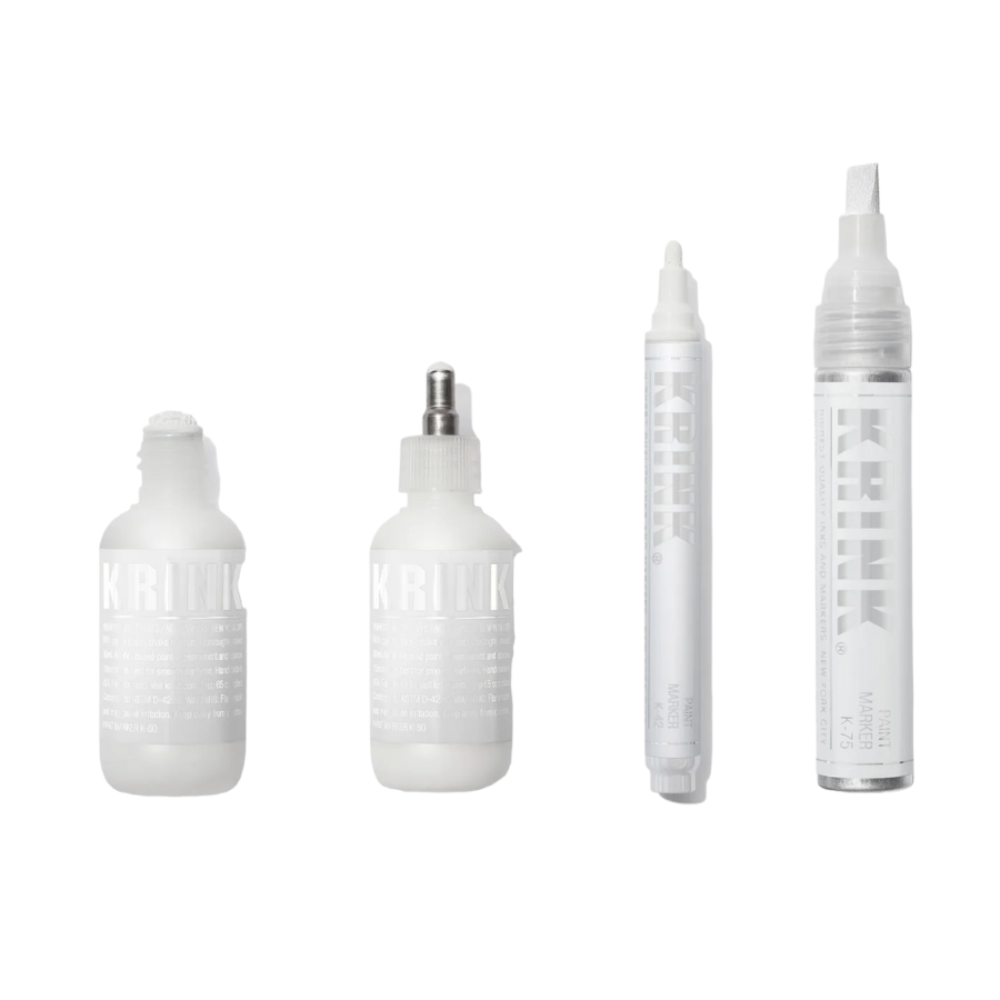 Krink White Set 4 units (K-60, K-66, K-42, K-75)