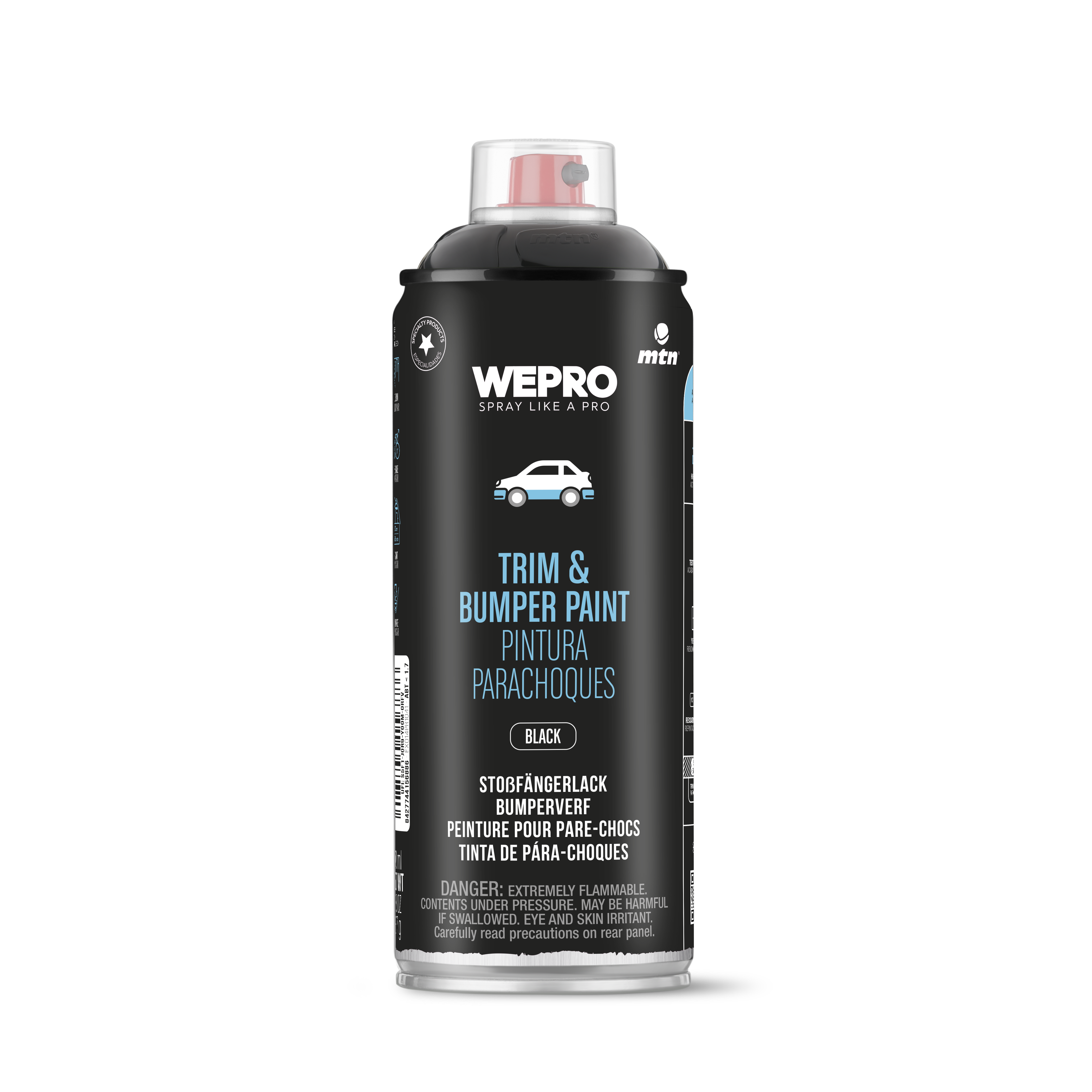 MTN PRO Spray Paint - Trim & Bumper Paint - Black