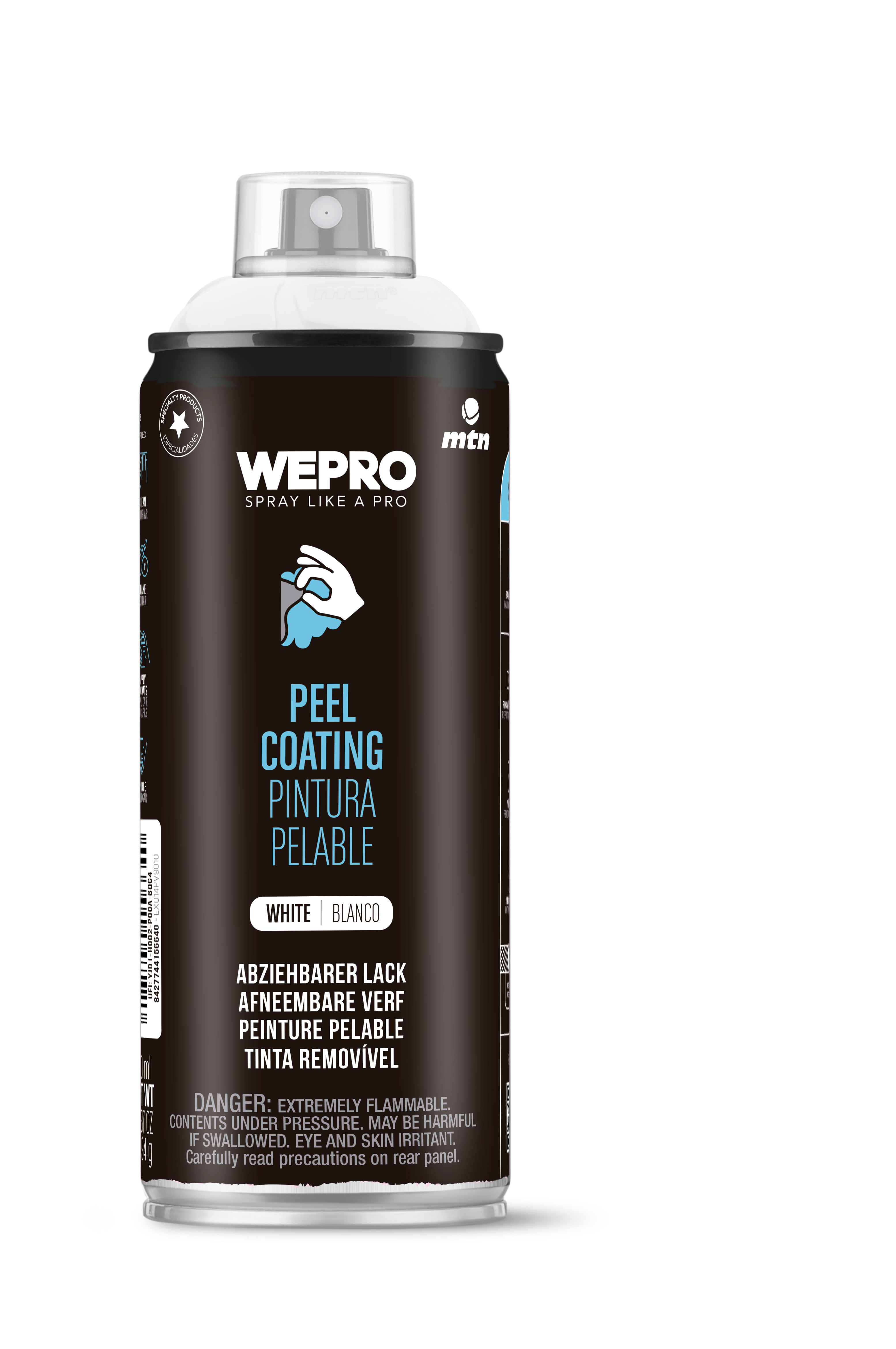 MTN WEPRO Spray Paint - Peel Coating  - White