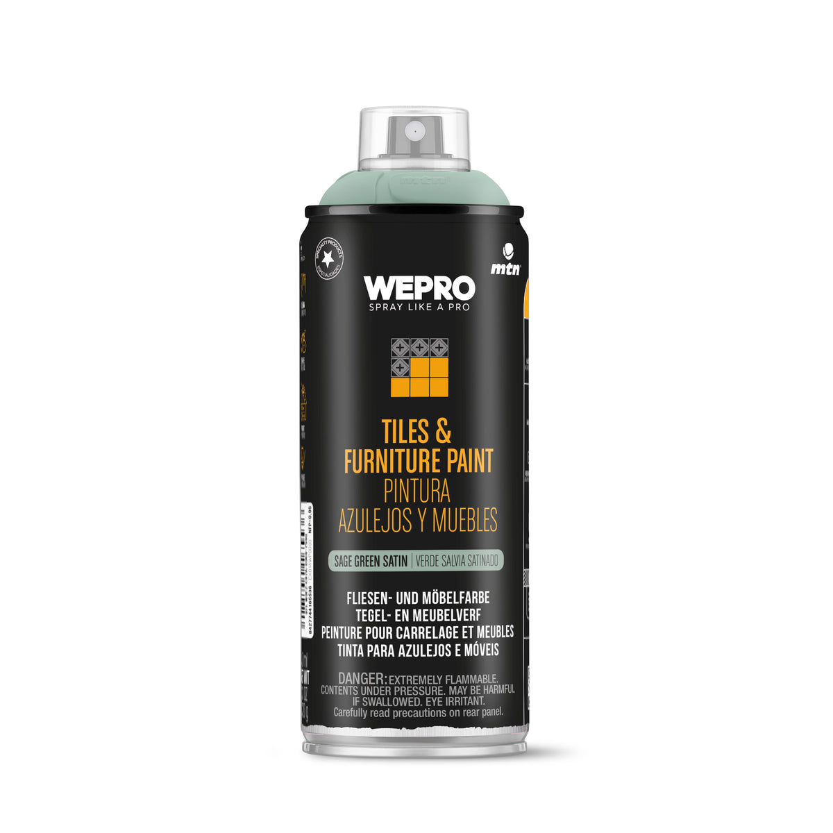 MTN WEPRO Tiles & Furniture Paint Sage Green Satin 400ml