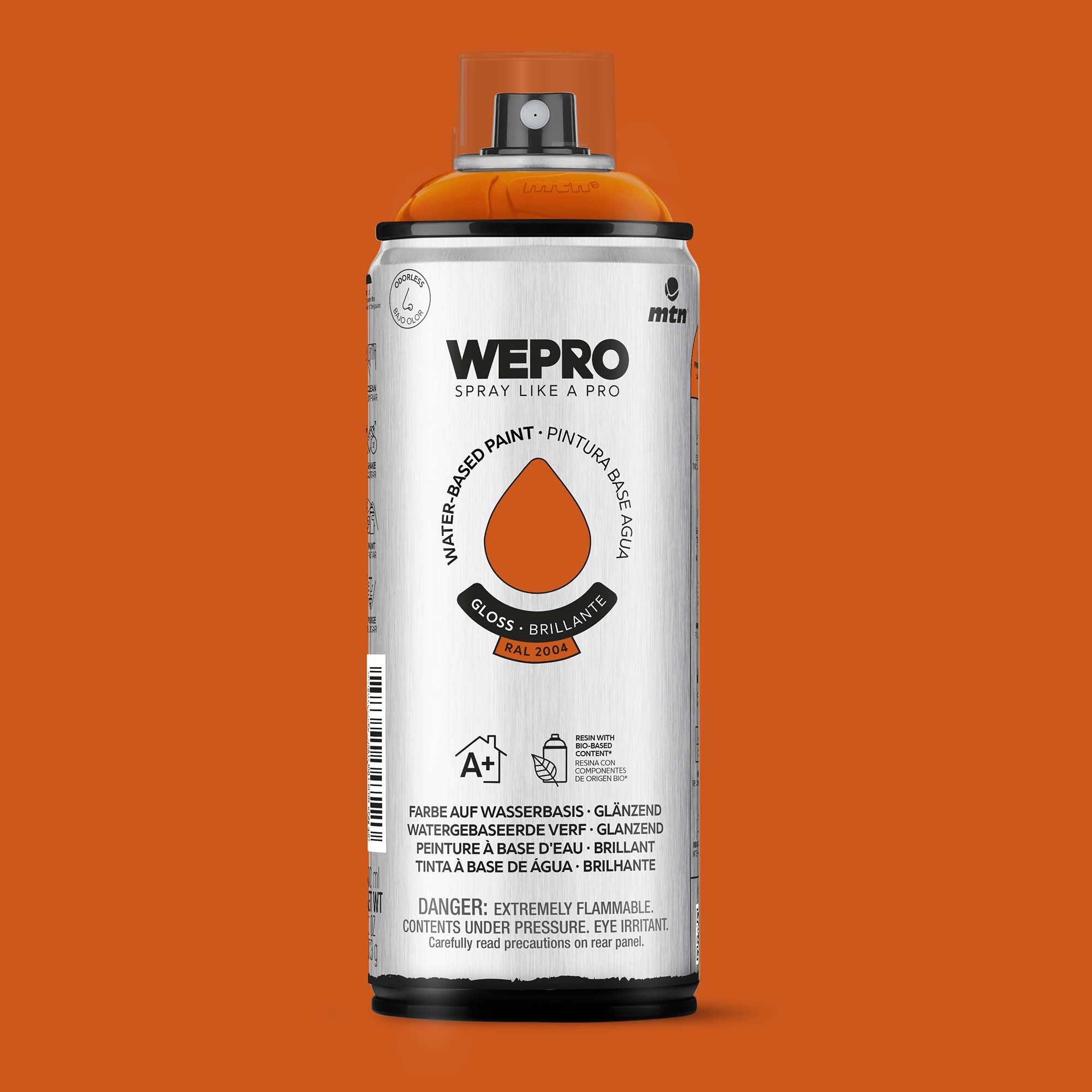MTN WEPRO Water Based - Phoenix Orange Gloss 400ml