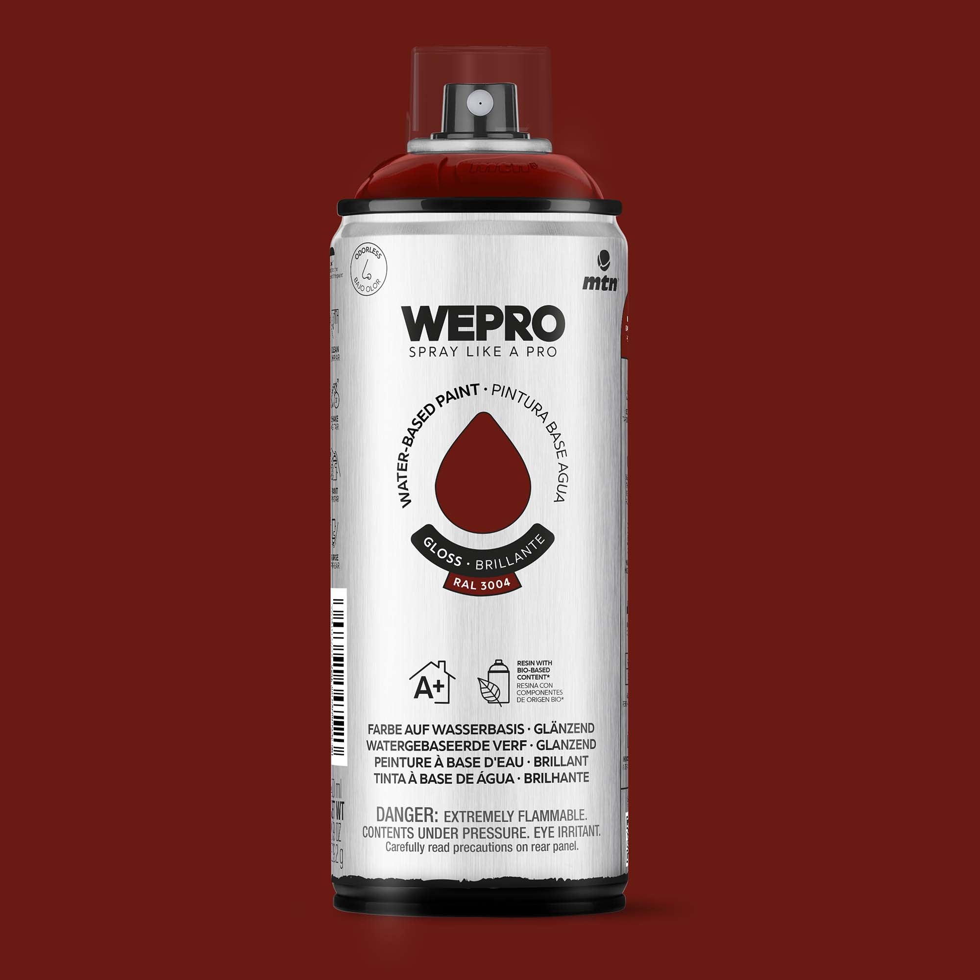 MTN WEPRO Water Based - Bacchus Red Gloss 400ml