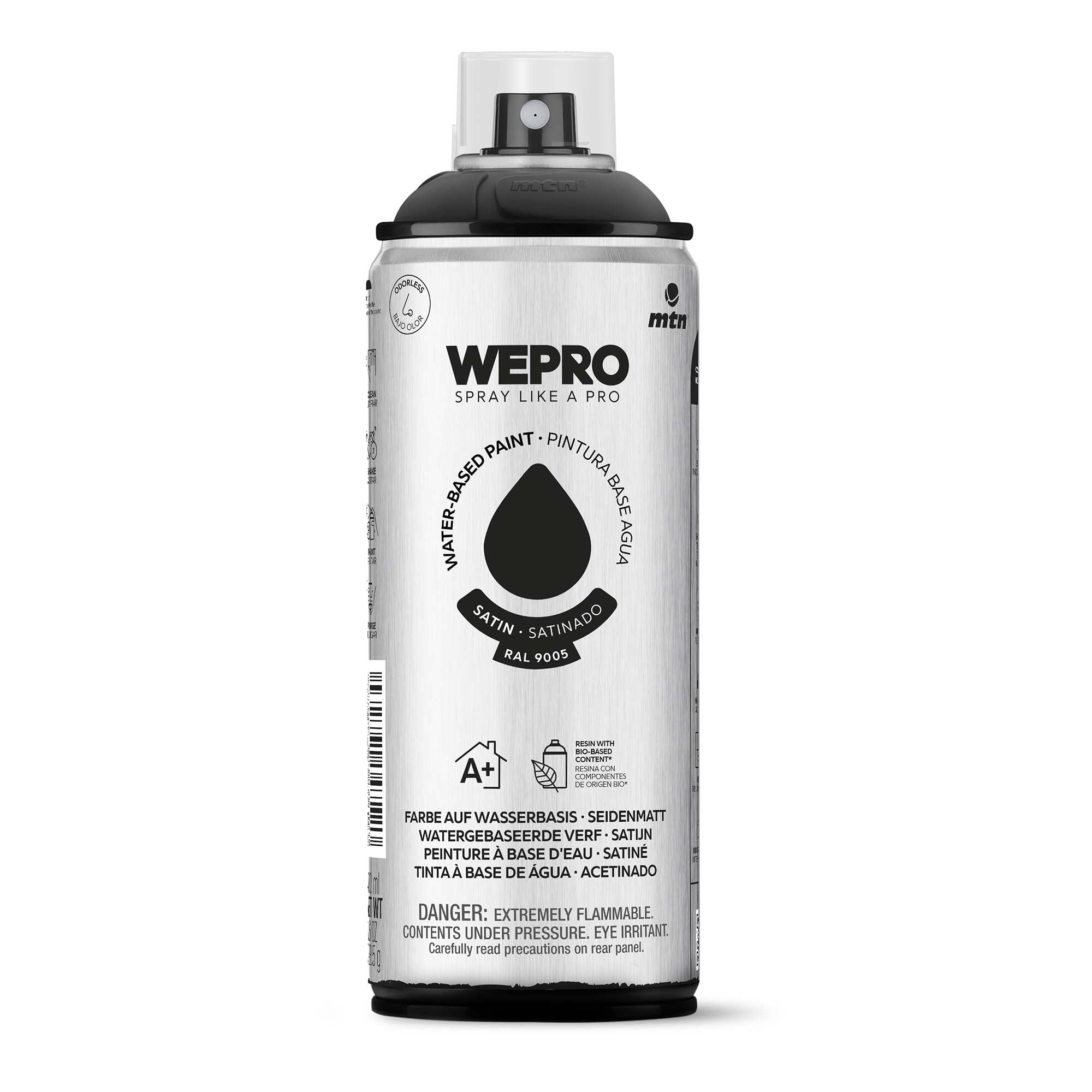 MTN WEPRO Water Based - Cosmos Black Satin 400ml