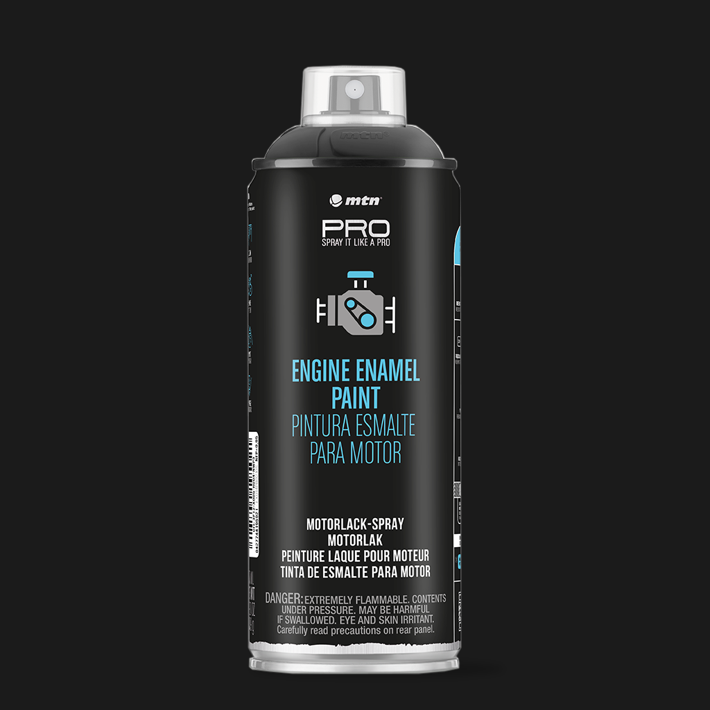 MTN PRO Engine Enamel Black Satin 400ml