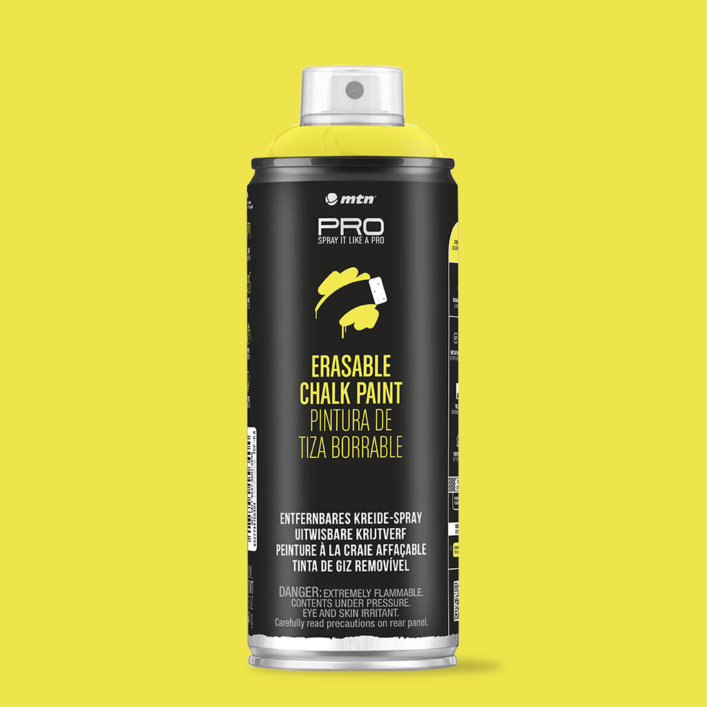 MTN PRO Spray Paint - Erasable Chalk 400ml - Light Yellow