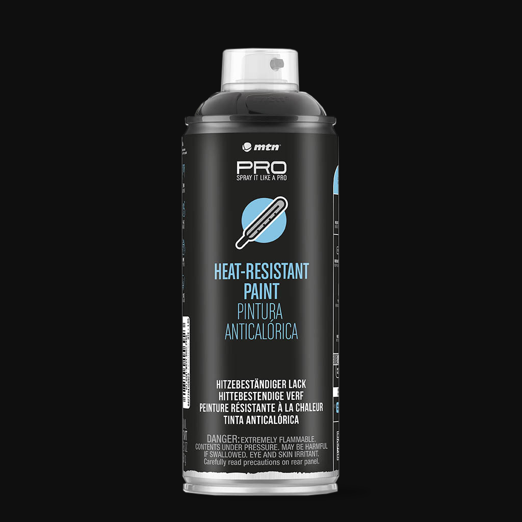 MTN PRO Spray Paint - Heat Resistant Paint 400ml - Black