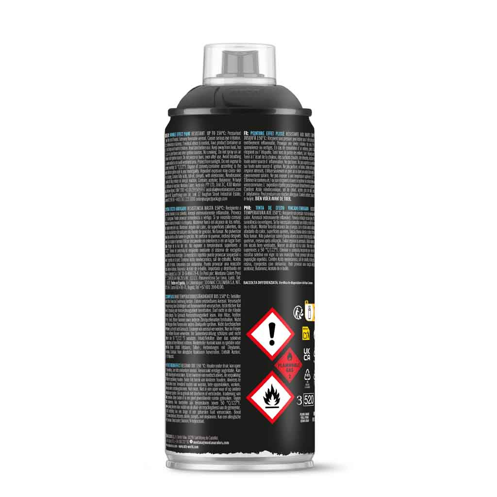 MTN PRO Wrinkle Finish Paint Black 400ml