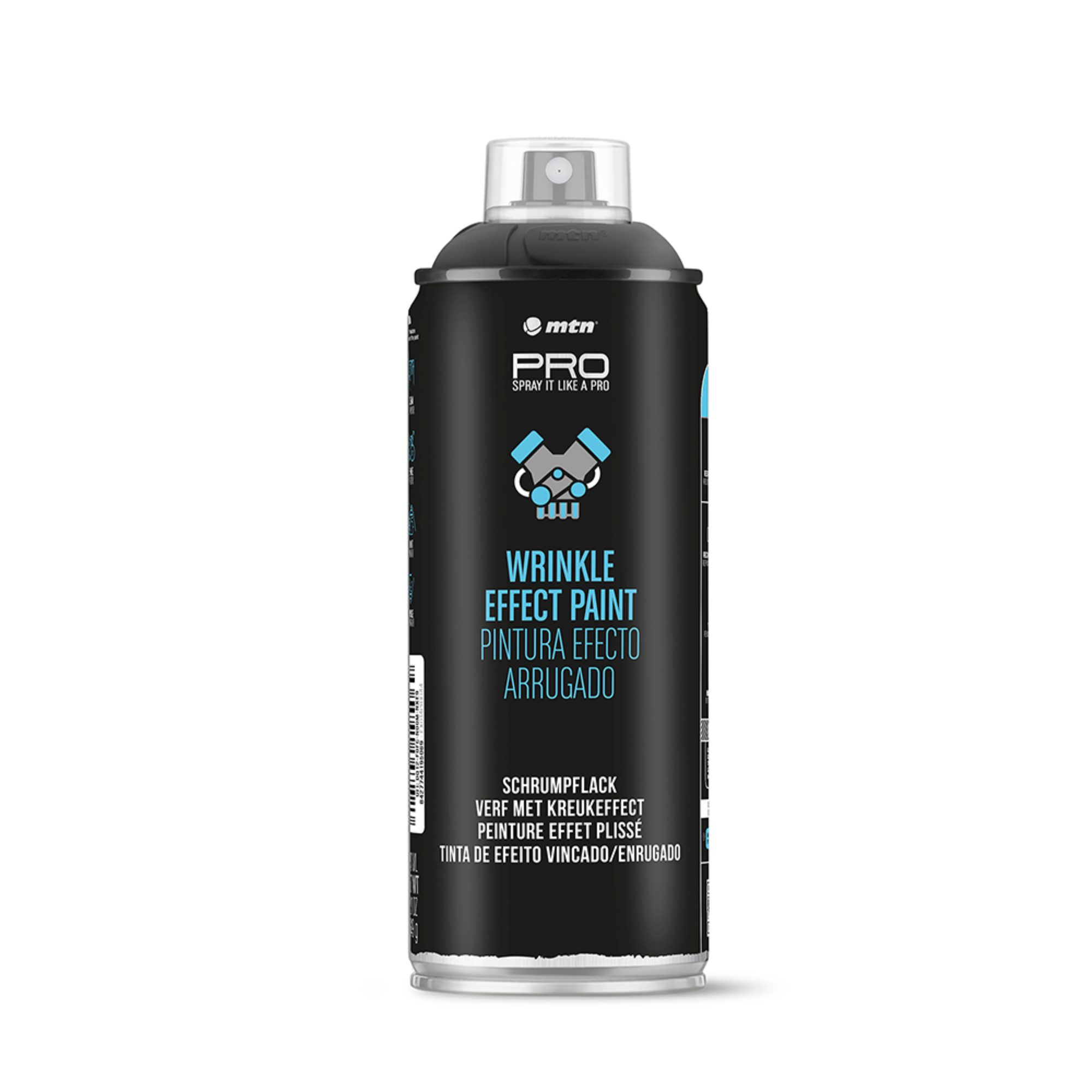 MTN PRO Wrinkle Finish Paint Black 400ml