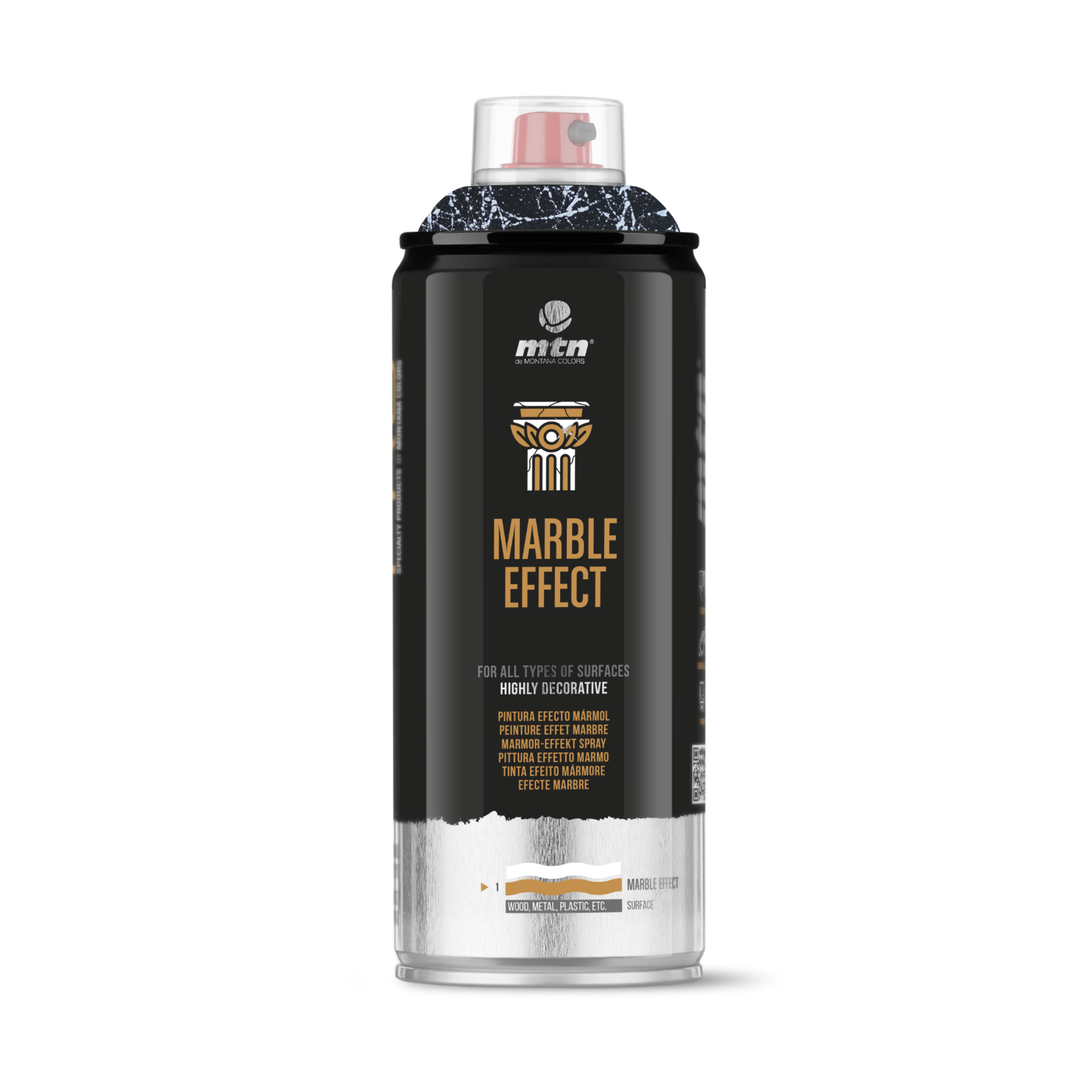 MTN PRO Marble Effect 400ml Silver