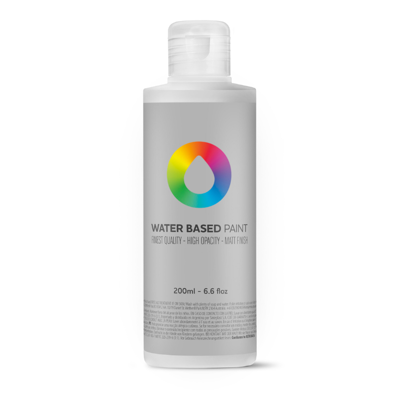 MTN Water Based Paint Refill - 200ml - Silver