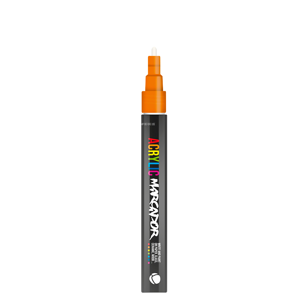 MTN Acrylic Marcador 1mm - Fluorescent Orange