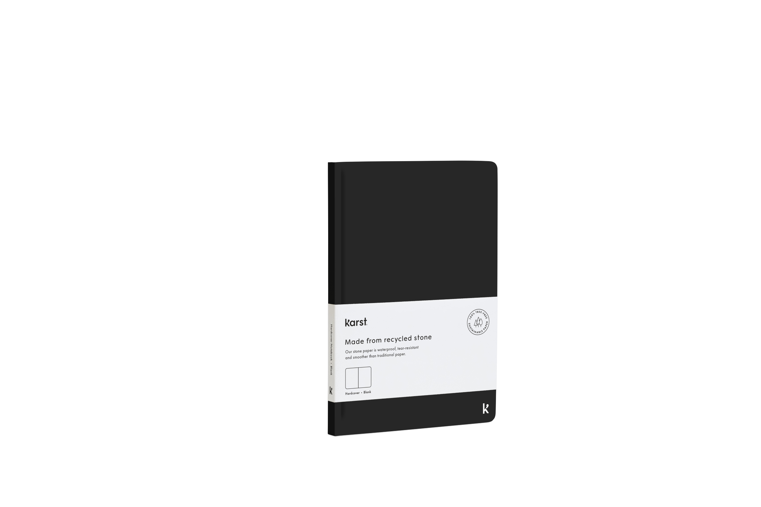 Karst A5 Hardcover Notebook Black