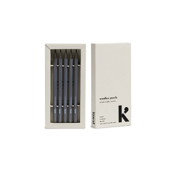 Karst Woodless Pencils 2B 5 Pack - Grey