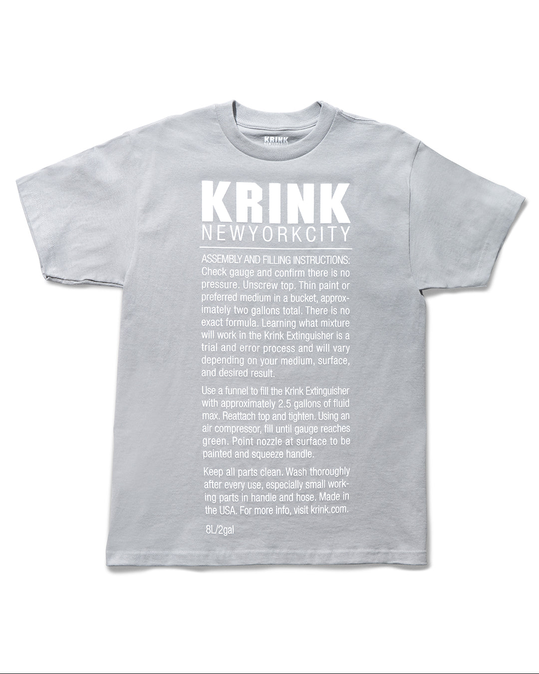 KRINK Extinguisher Logo Tee Silver