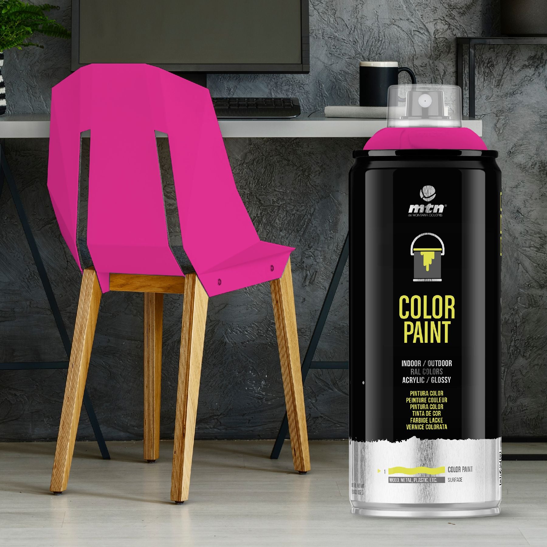 MTN PRO Spray Paint 400ml RAL 4010 - Tele Magenta