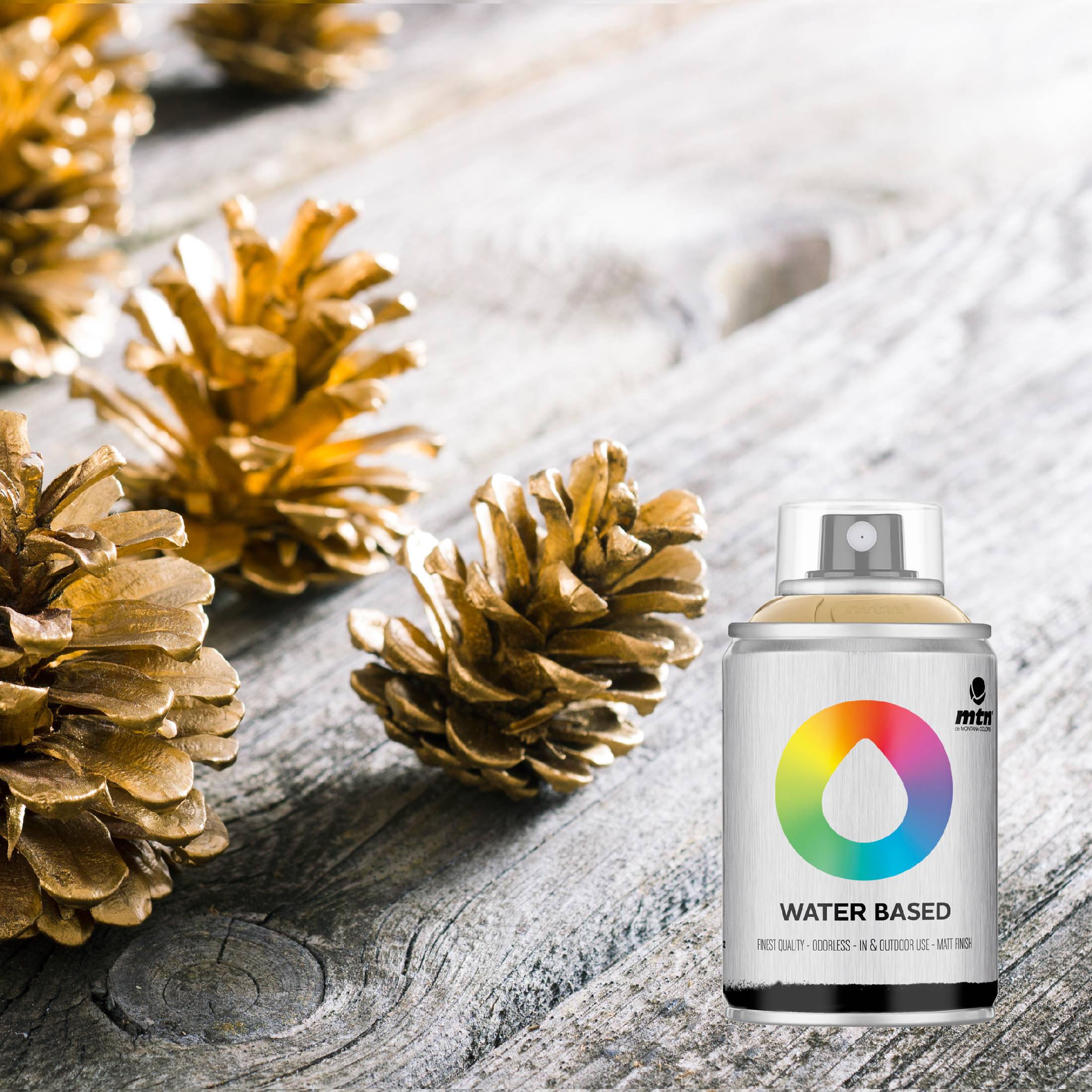 MTN Water based 100ml Spray paint - Frame Gold