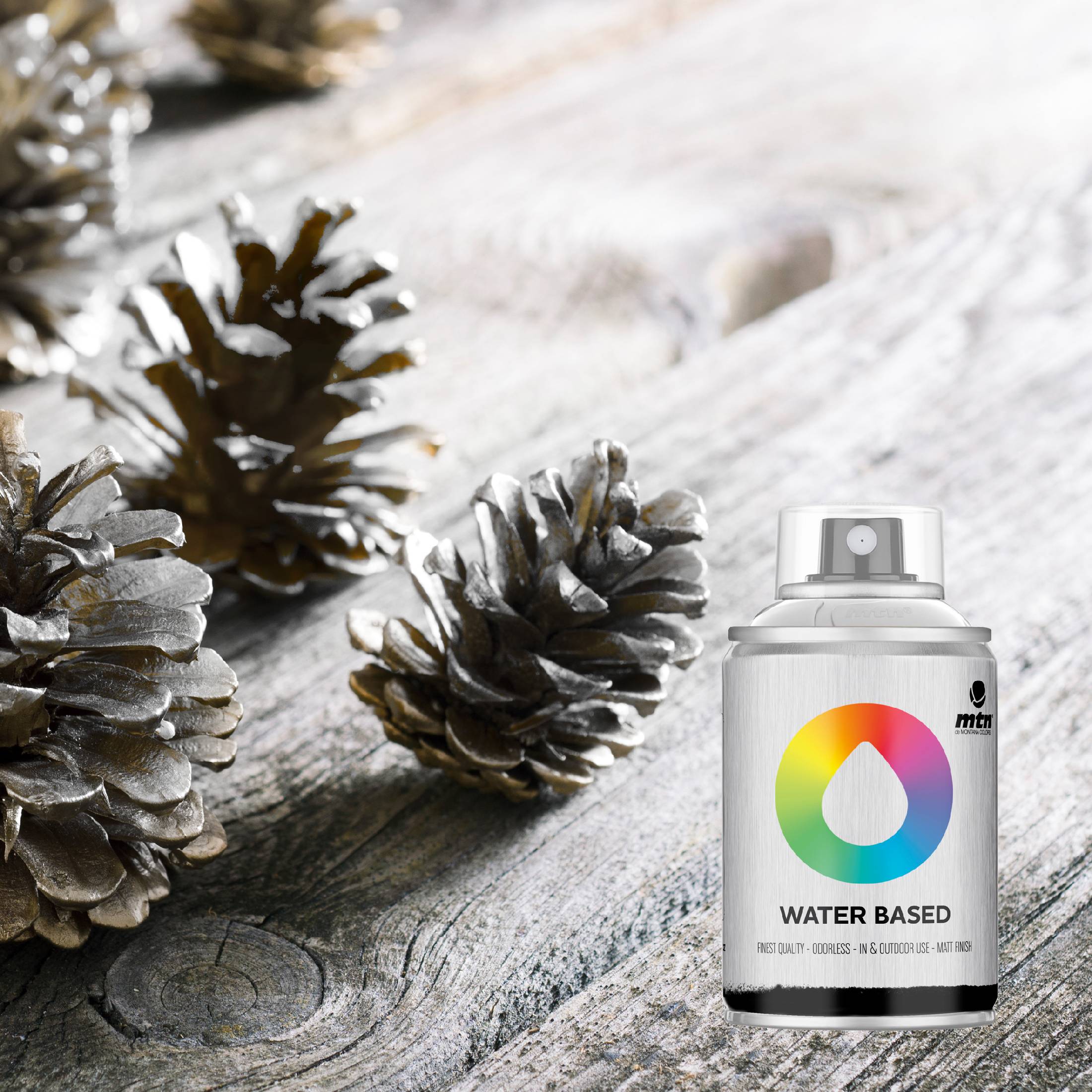 MTN Water based 100ml Spray paint - Jewel Silver