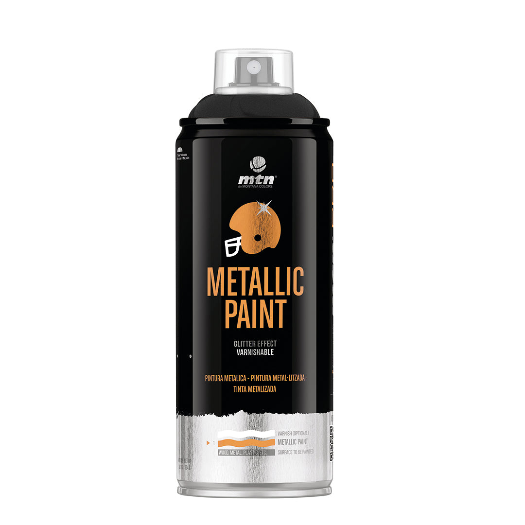 MTN PRO Spray Paint - Metallic Black 400ml